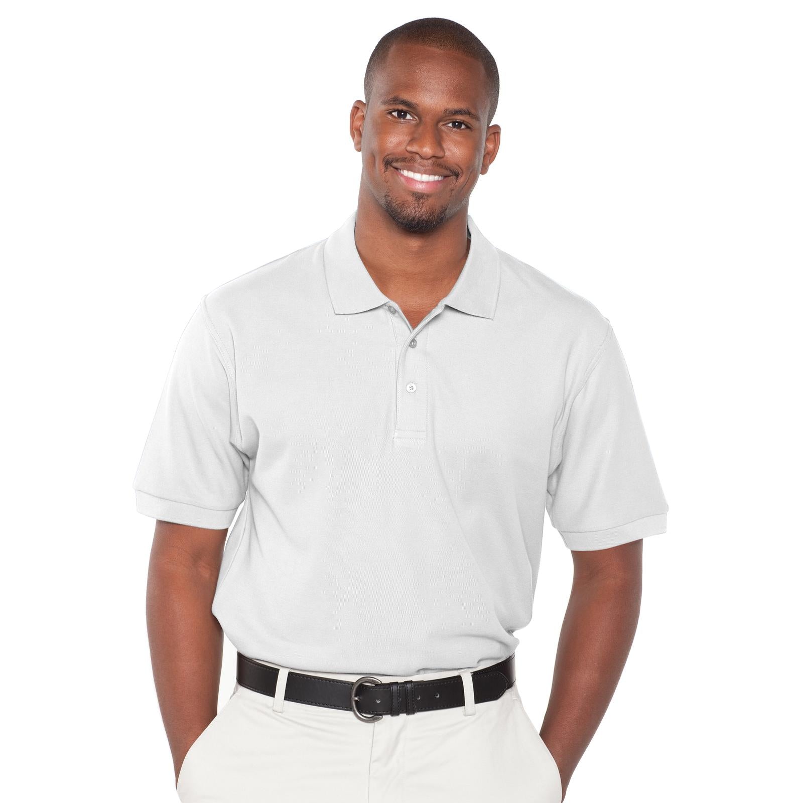Front View of 016 - White OTTO Men's Premium Sport Shirt