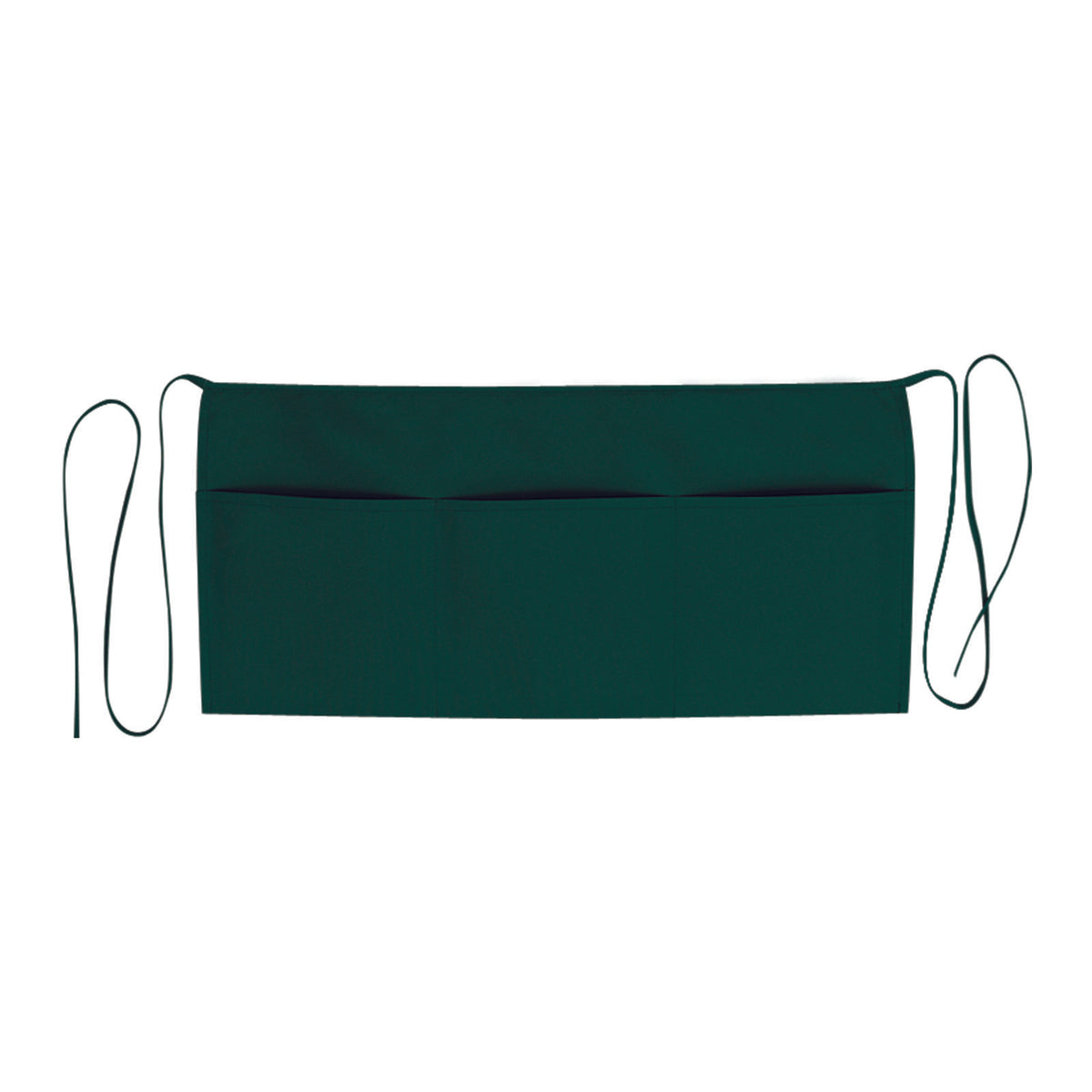 Front View of 017 - Dk. Green OTTO 3 Pocket Waist Apron