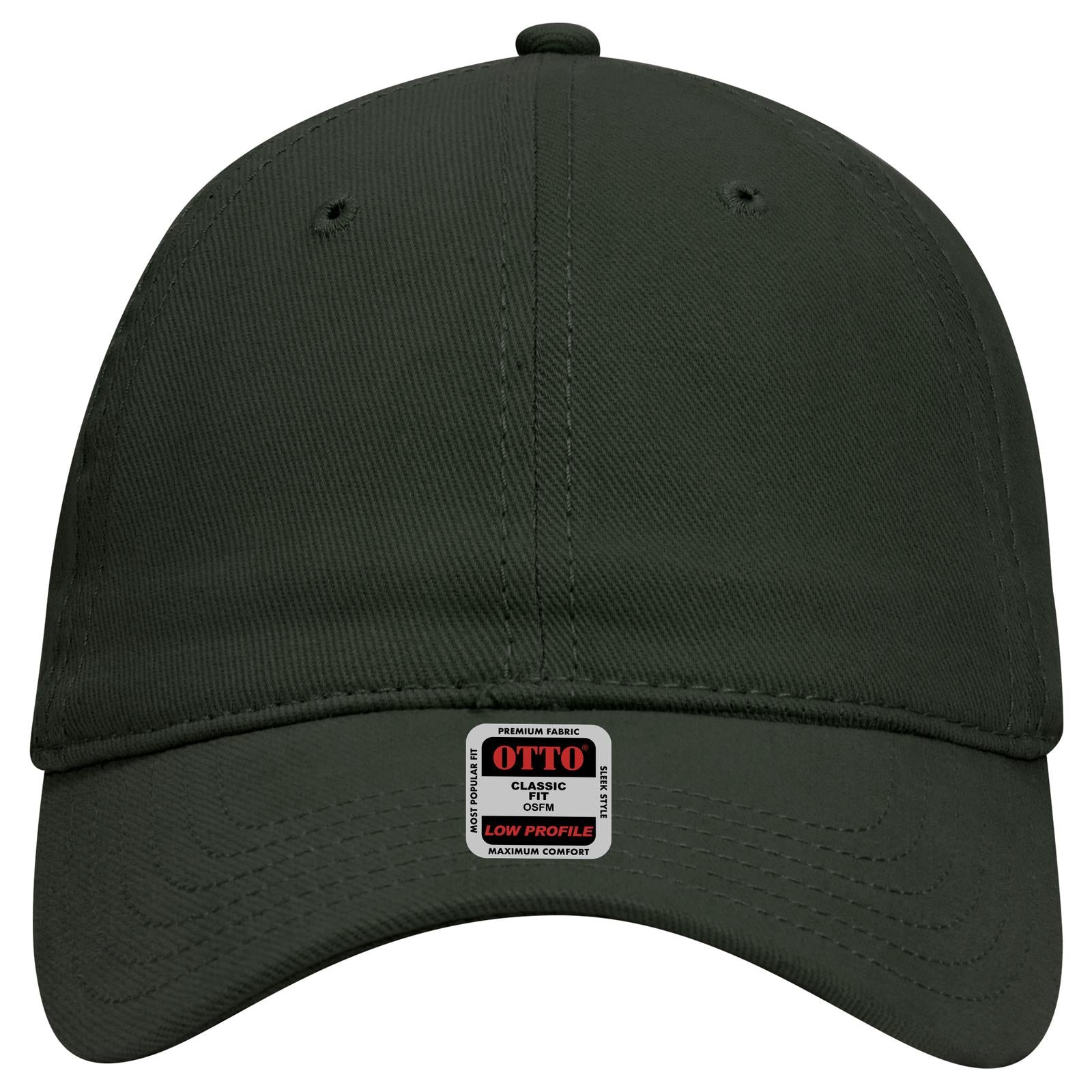 Right View of 017 - Dk. Green OTTO CAP 6 Panel Low Profile Baseball Cap