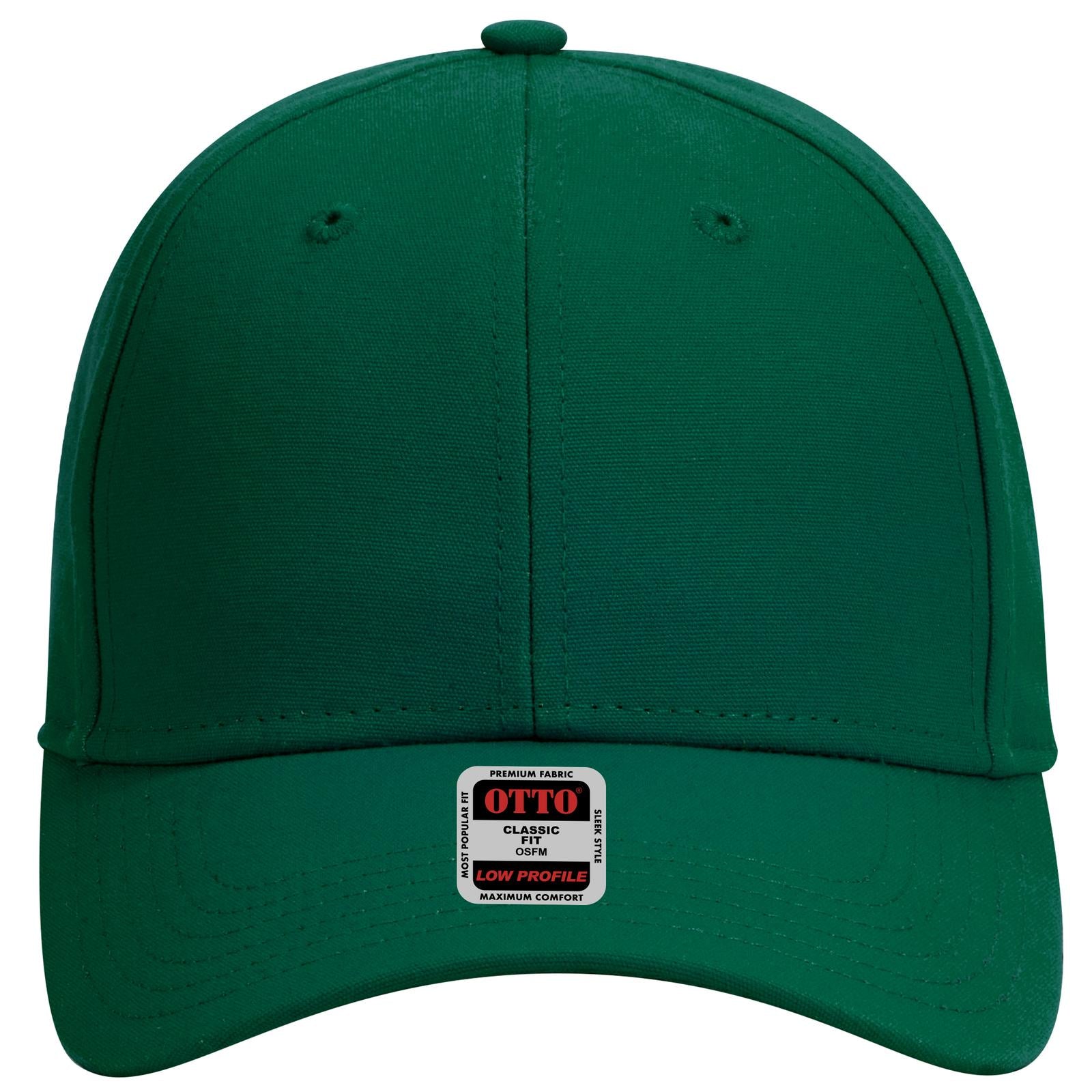 Right View of 017 - Dk. Green OTTO CAP 6 Panel Low Profile Baseball Cap