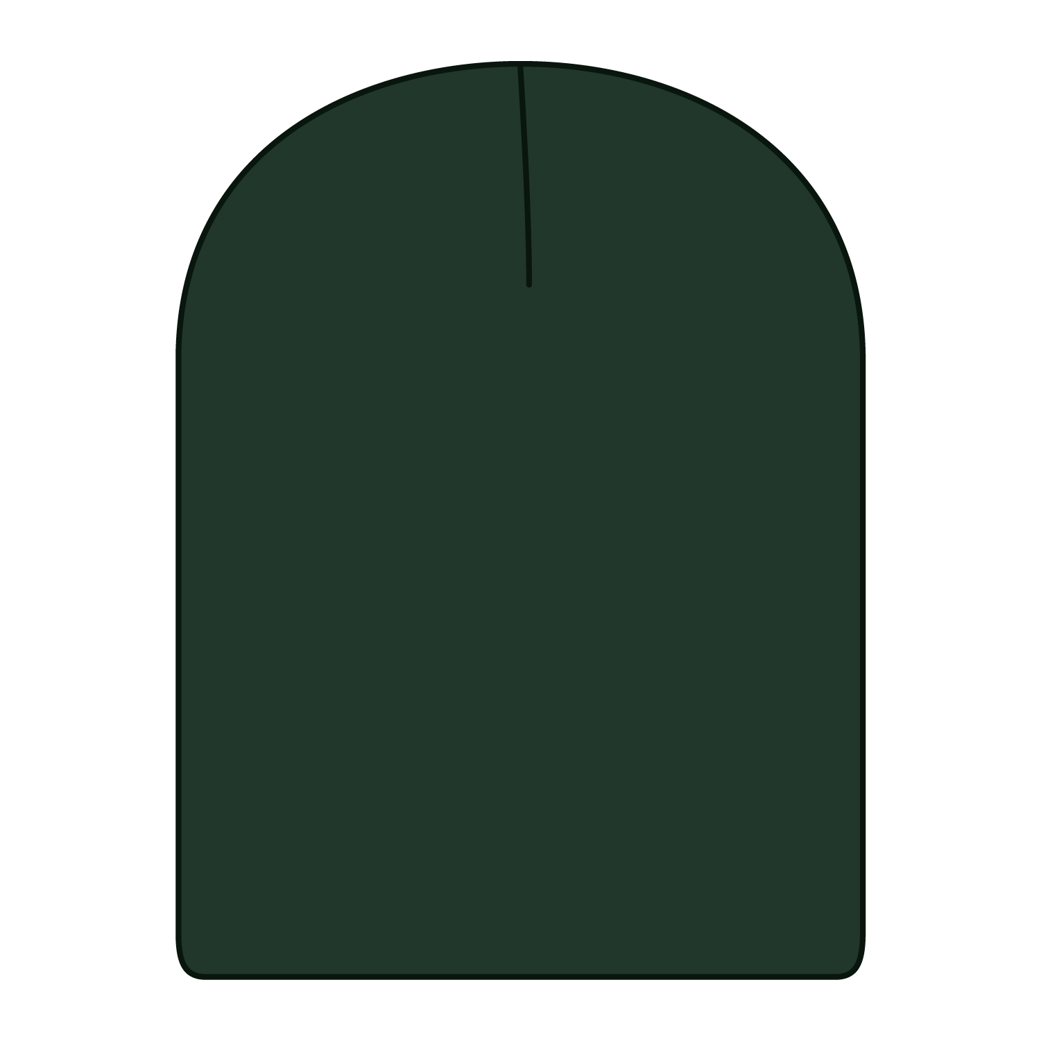 Front View of 017 - Dk. Green OTTO CAP 9 1/2" Premium Rib Knit Beanie