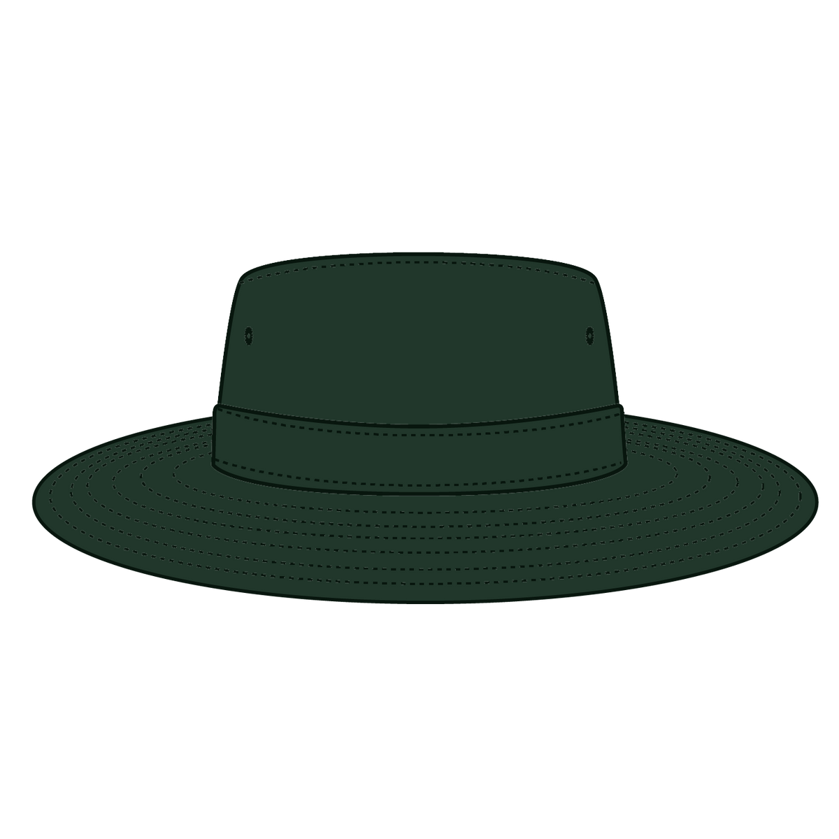 Front View of 017 - Dk. Green OTTO CAP Boonie Hat