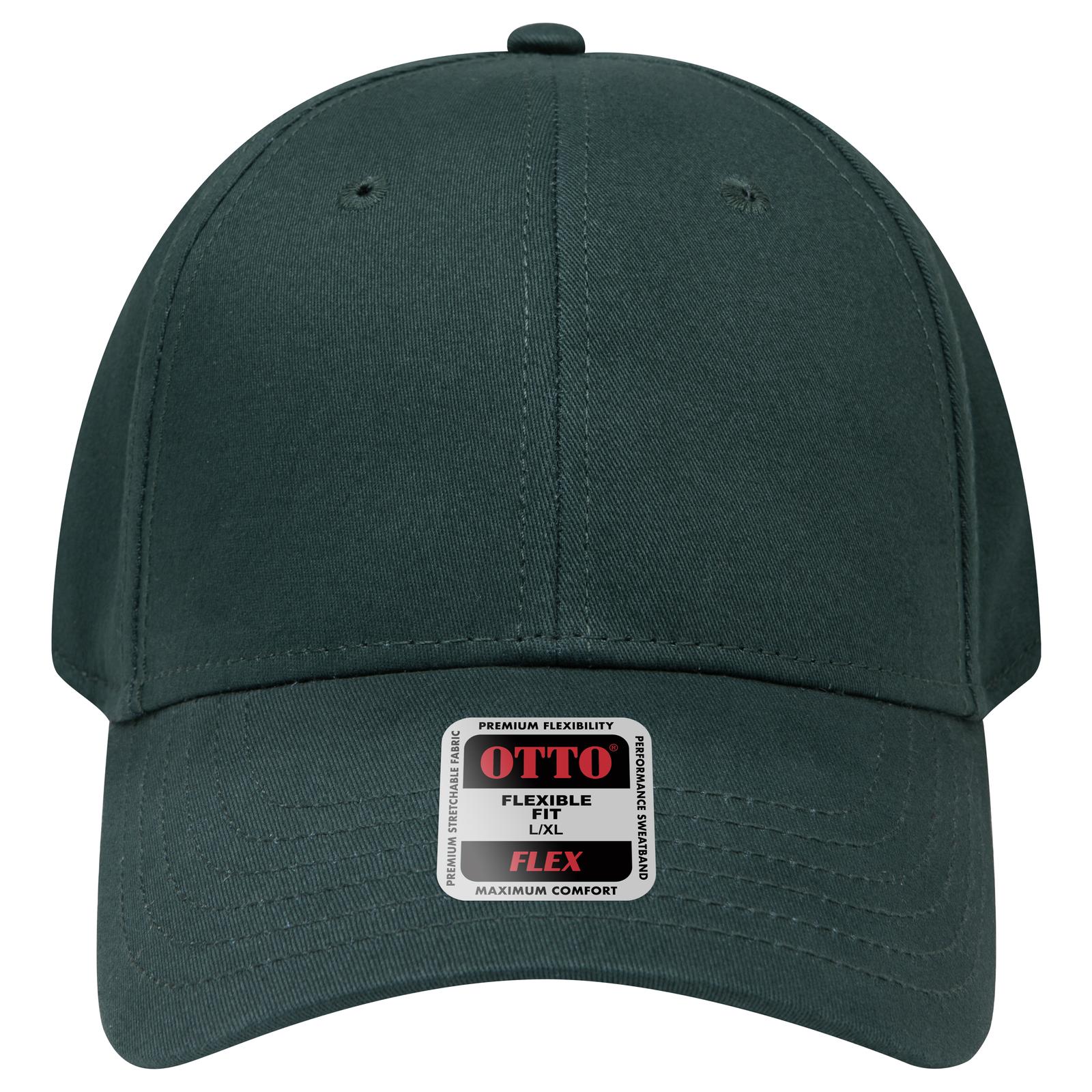 Right View of 017 - Dk. Green OTTO CAP "OTTO FLEX" Fitted 6 Panel Low Profile Baseball Cap