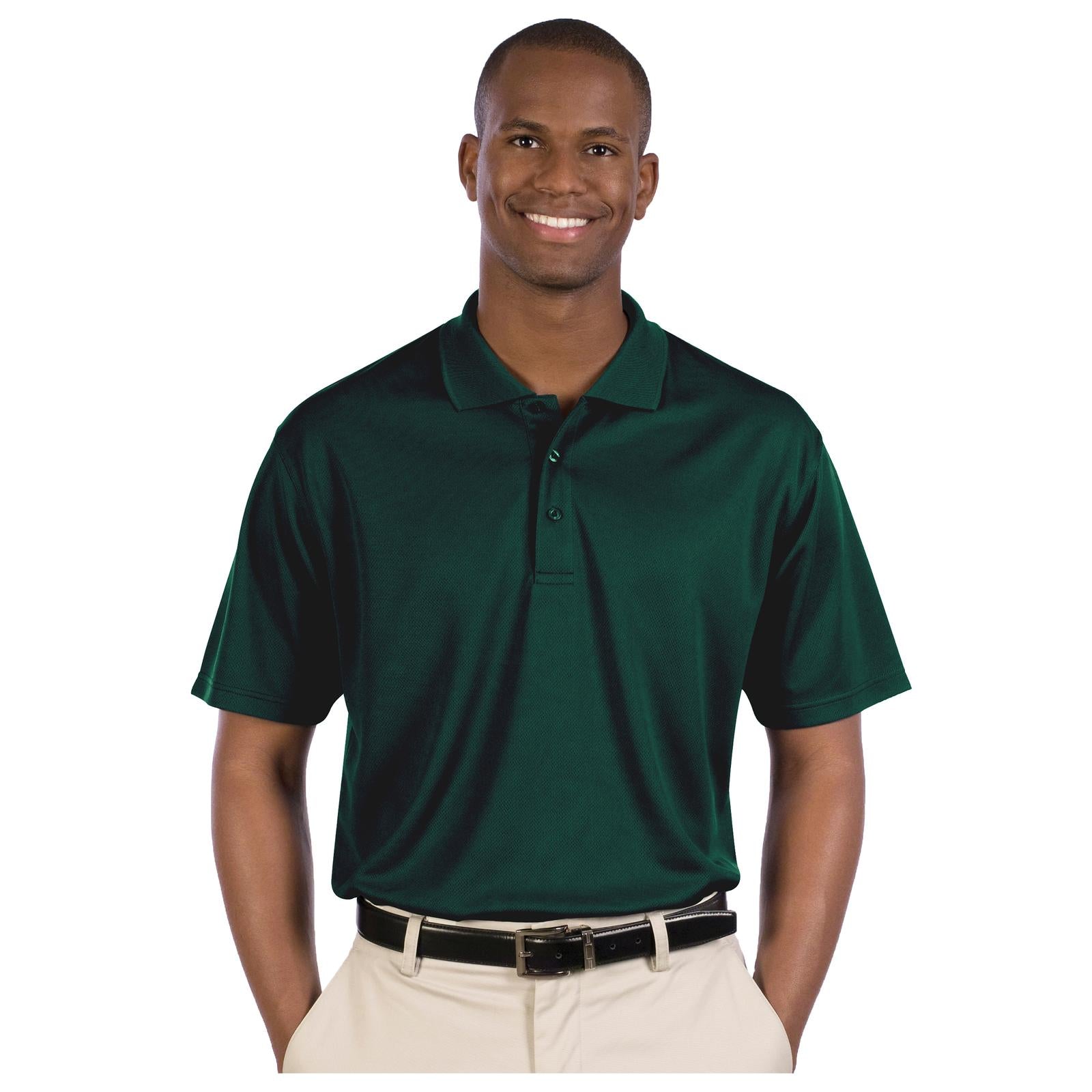 Front View of 017 - Dk. Green OTTO Men's Performance Sport Shirt