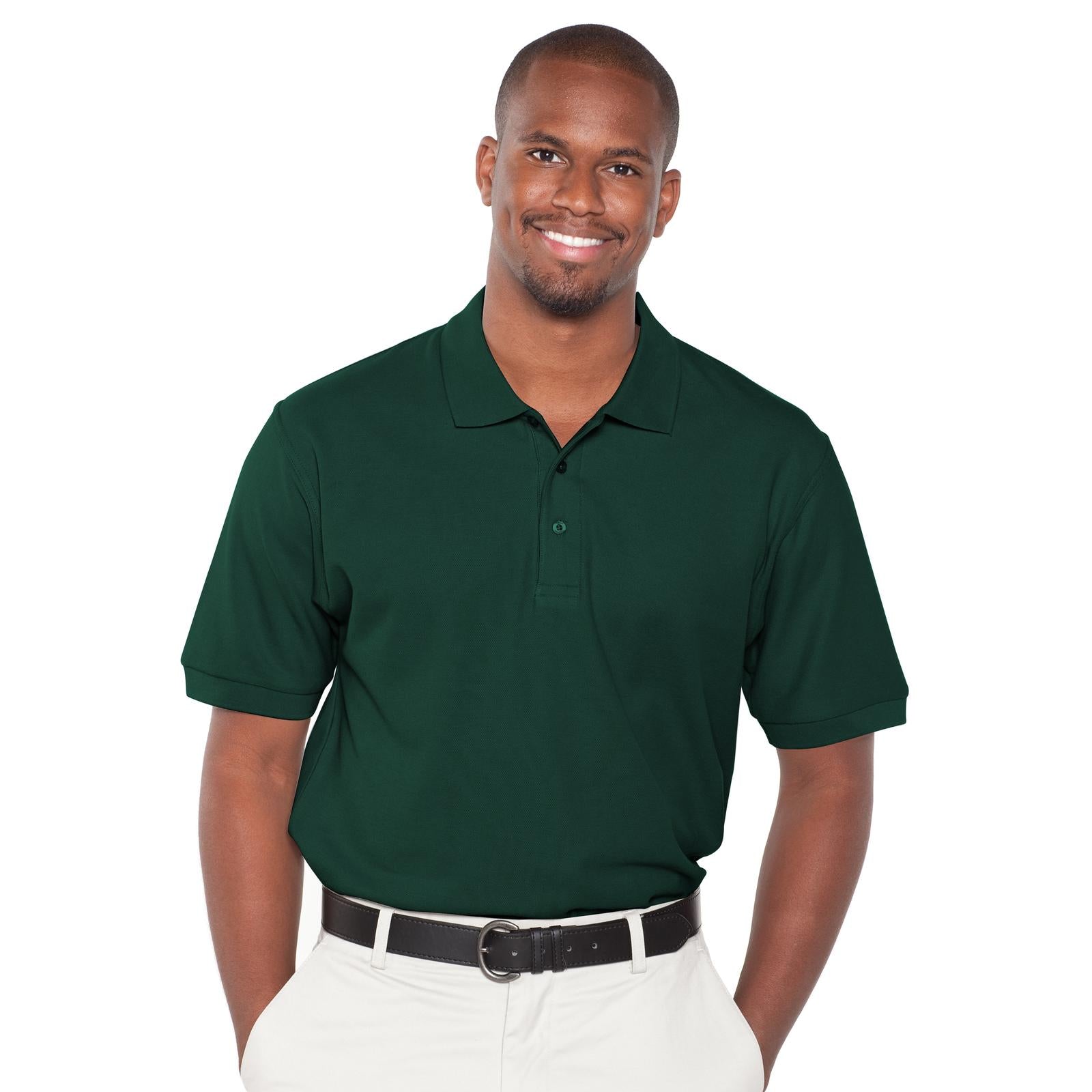 Front View of 017 - Dk. Green OTTO Men's Premium Sport Shirt