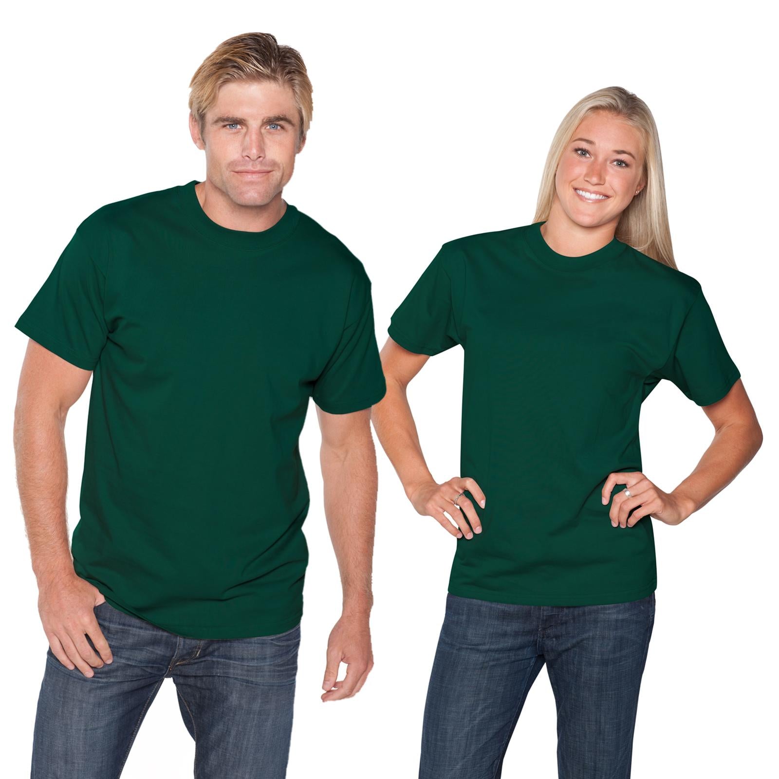 Front View of 017 - Dk. Green OTTO Unisex Heavyweight Comfy Tee T-Shirt