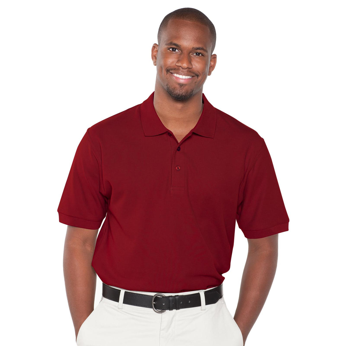 Front View of 019 - Burg. Marn OTTO Men's Premium Sport Shirt