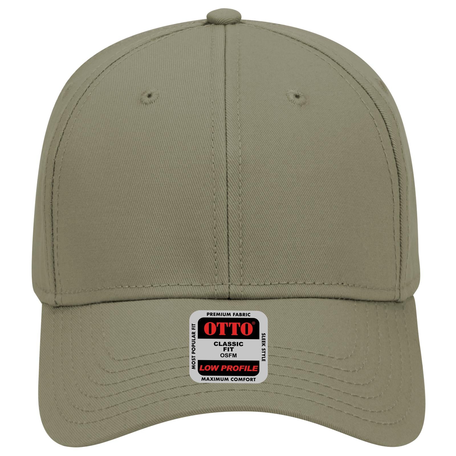 Right View of 021 - Ol. Green OTTO CAP 6 Panel Low Profile Baseball Cap