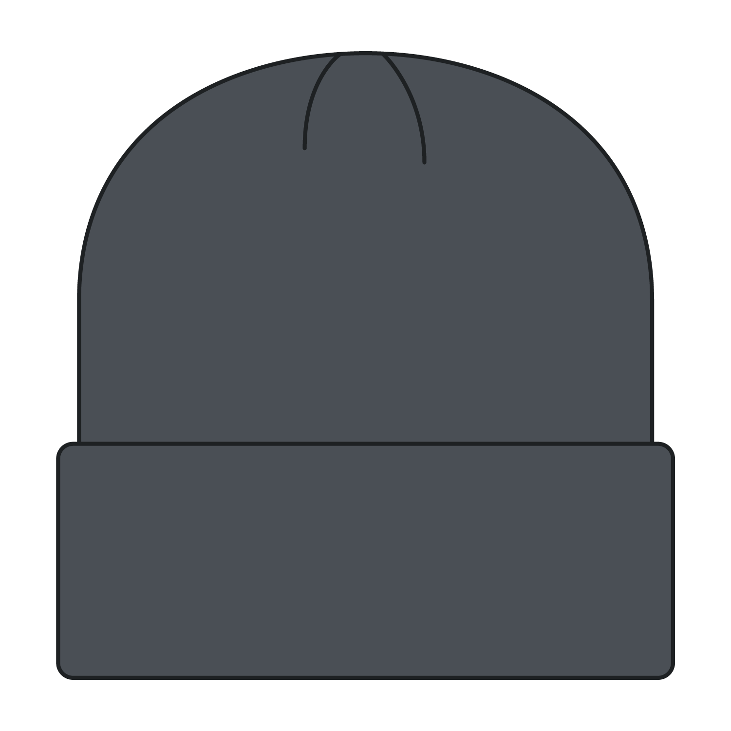 Front View of 025 - Char. Gray OTTO CAP 12" Classic Knit Beanie w/ Rib Knit Cuff