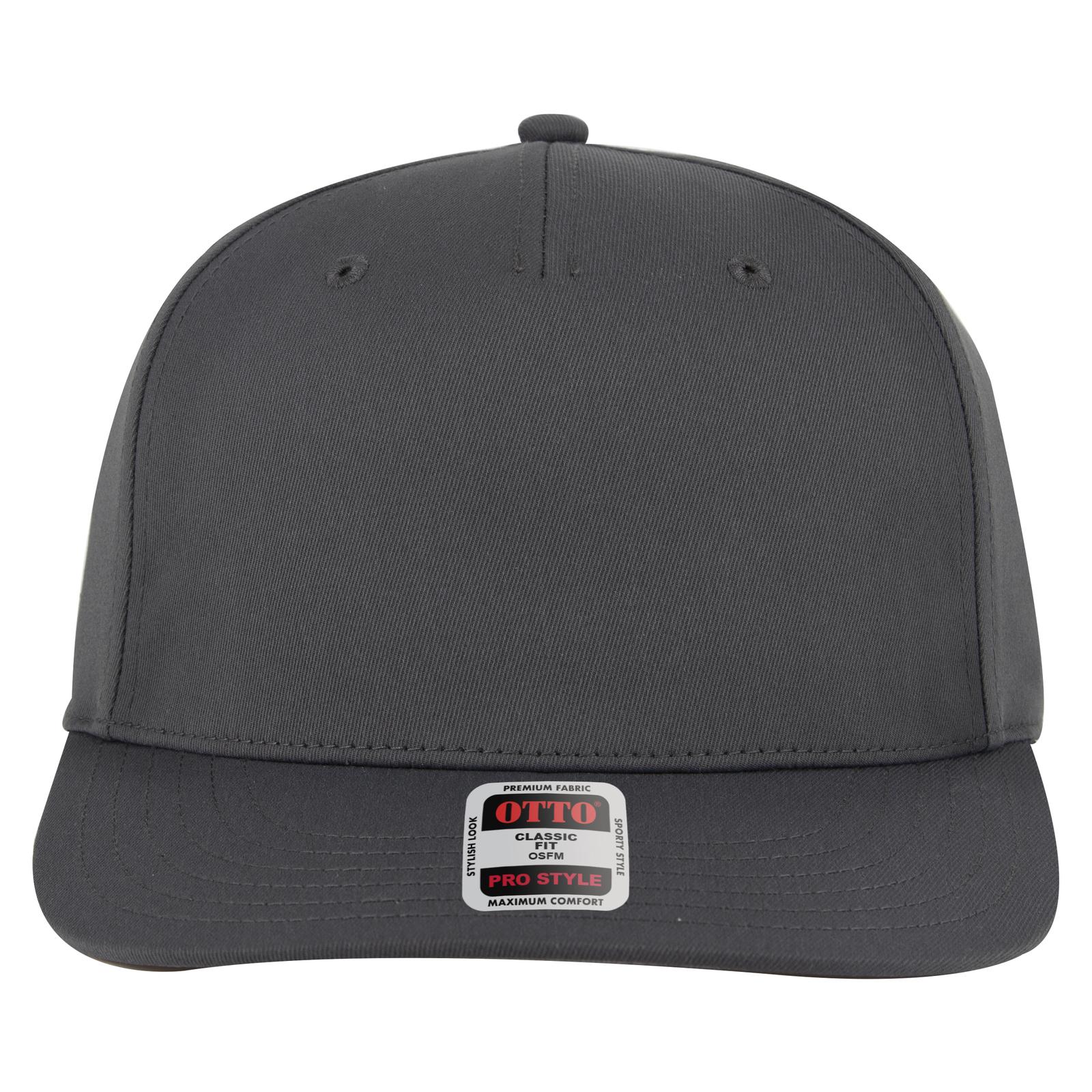 Right View of 025 - Char. Gray OTTO CAP 5 Panel Pro Style Baseball Cap