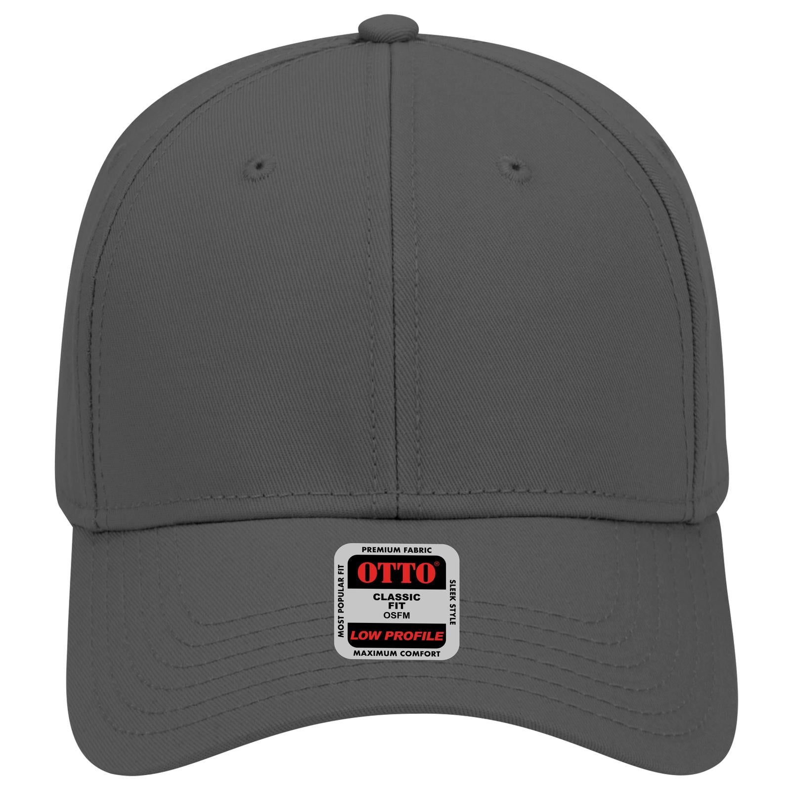 Right View of 025 - Char. Gray OTTO CAP 6 Panel Low Profile Baseball Cap
