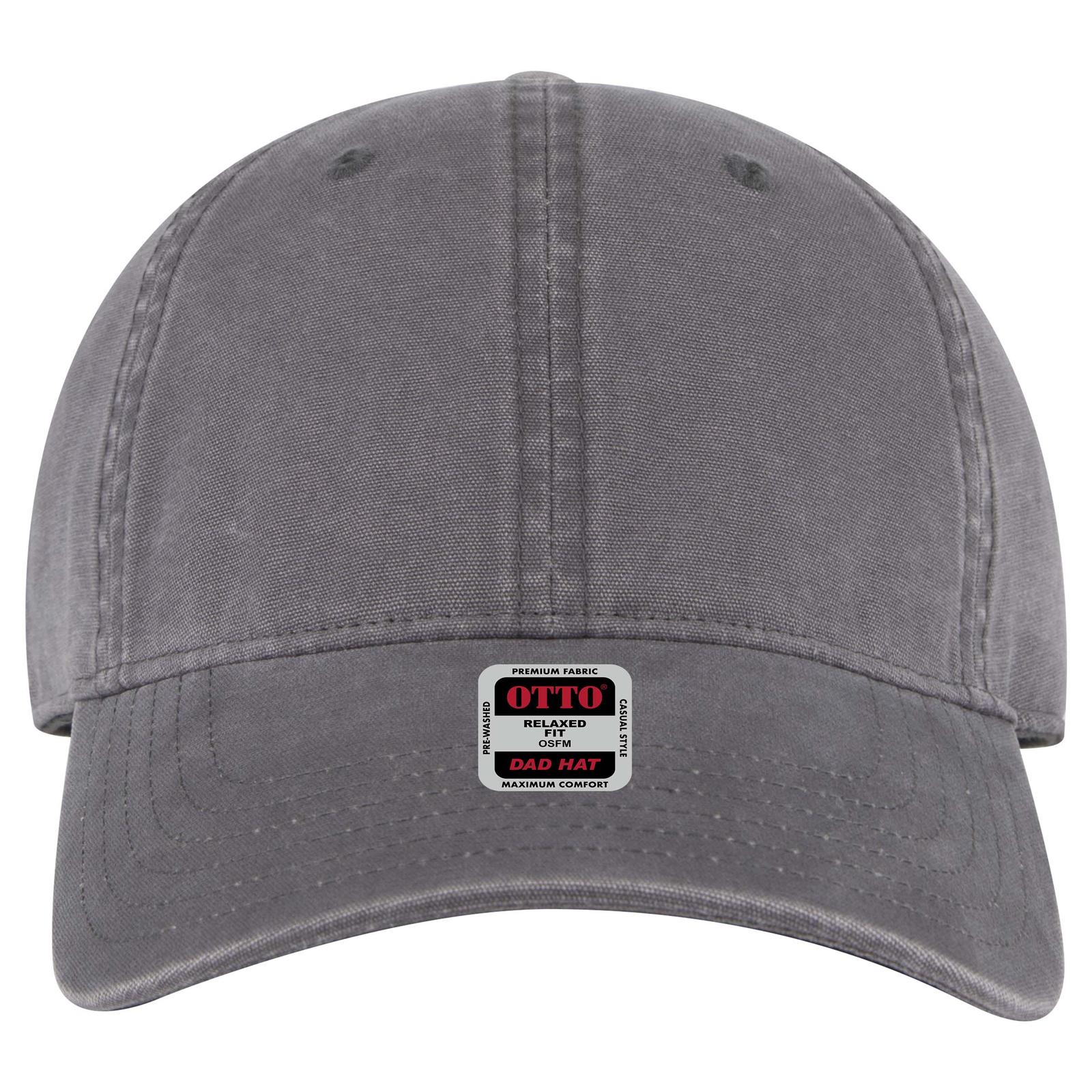 Right View of 025 - Char. Gray OTTO CAP 6 Panel Low Profile Dad Hat