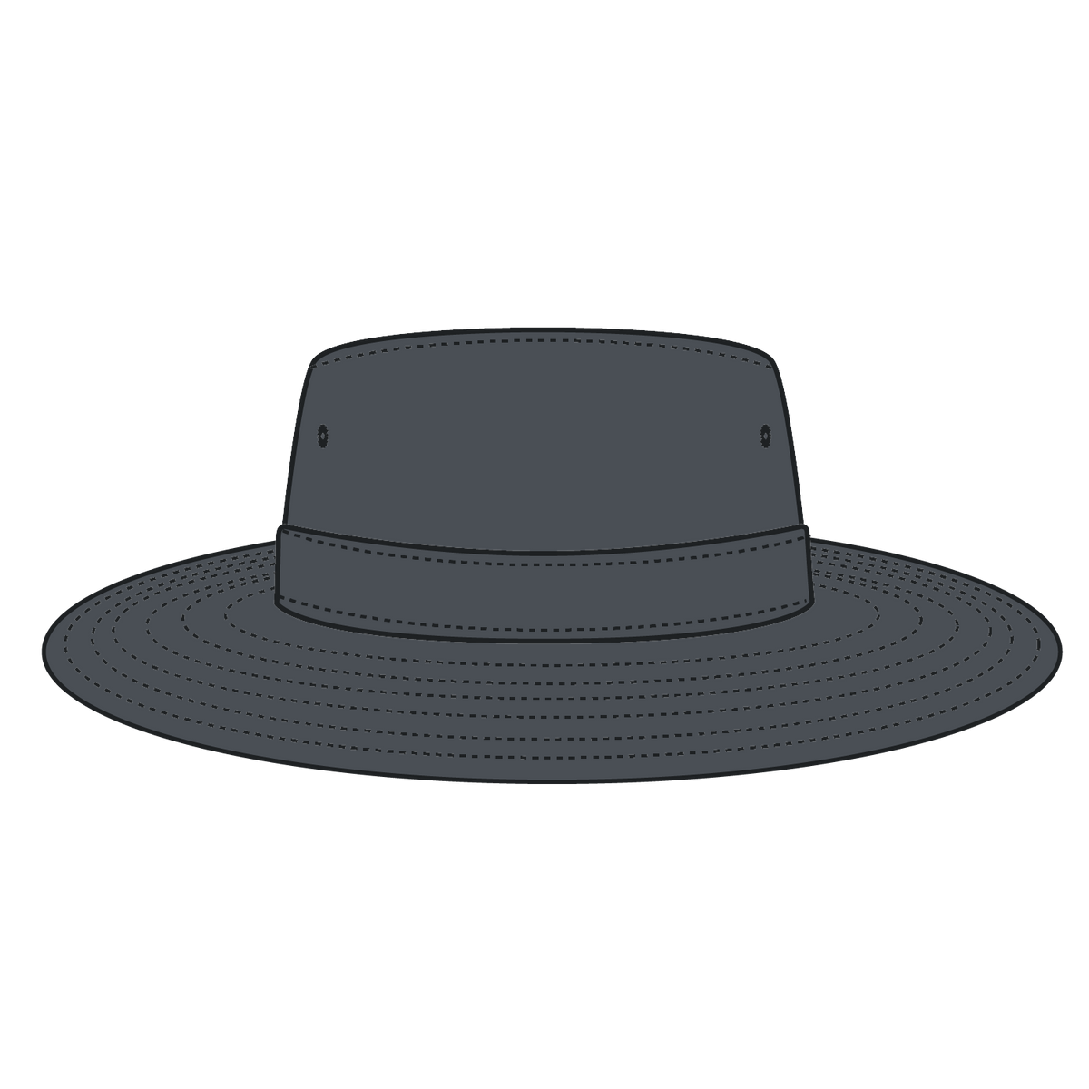 Front View of 025 - Char. Gray OTTO CAP Boonie Hat