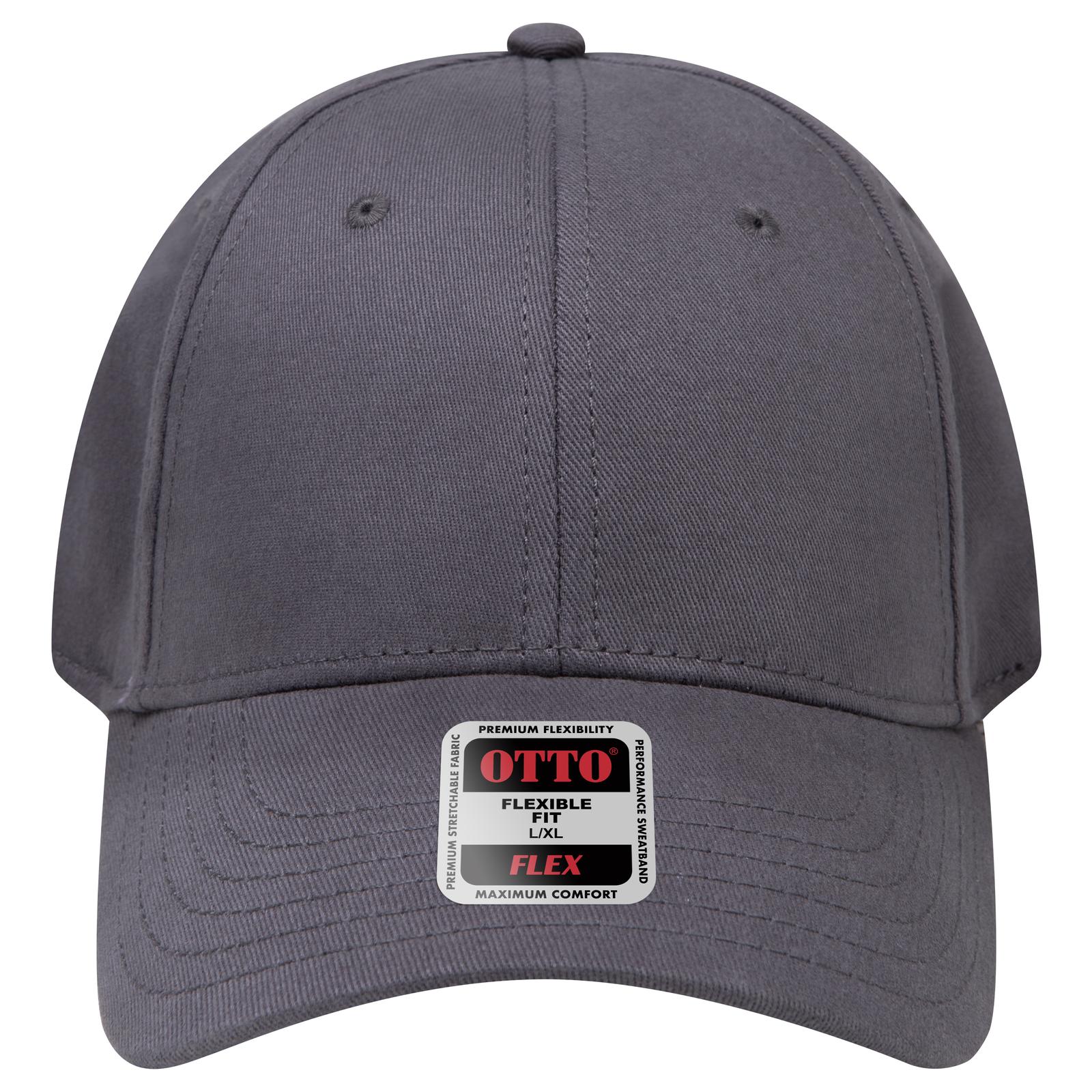 Right View of 025 - Char. Gray OTTO CAP "OTTO FLEX" Fitted 6 Panel Low Profile Baseball Cap
