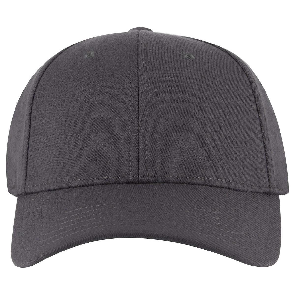 Front View of 025 - Char. Gray OTTO CAP "OTTO FLEX" Fitted 6 Panel Low Profile Baseball Cap