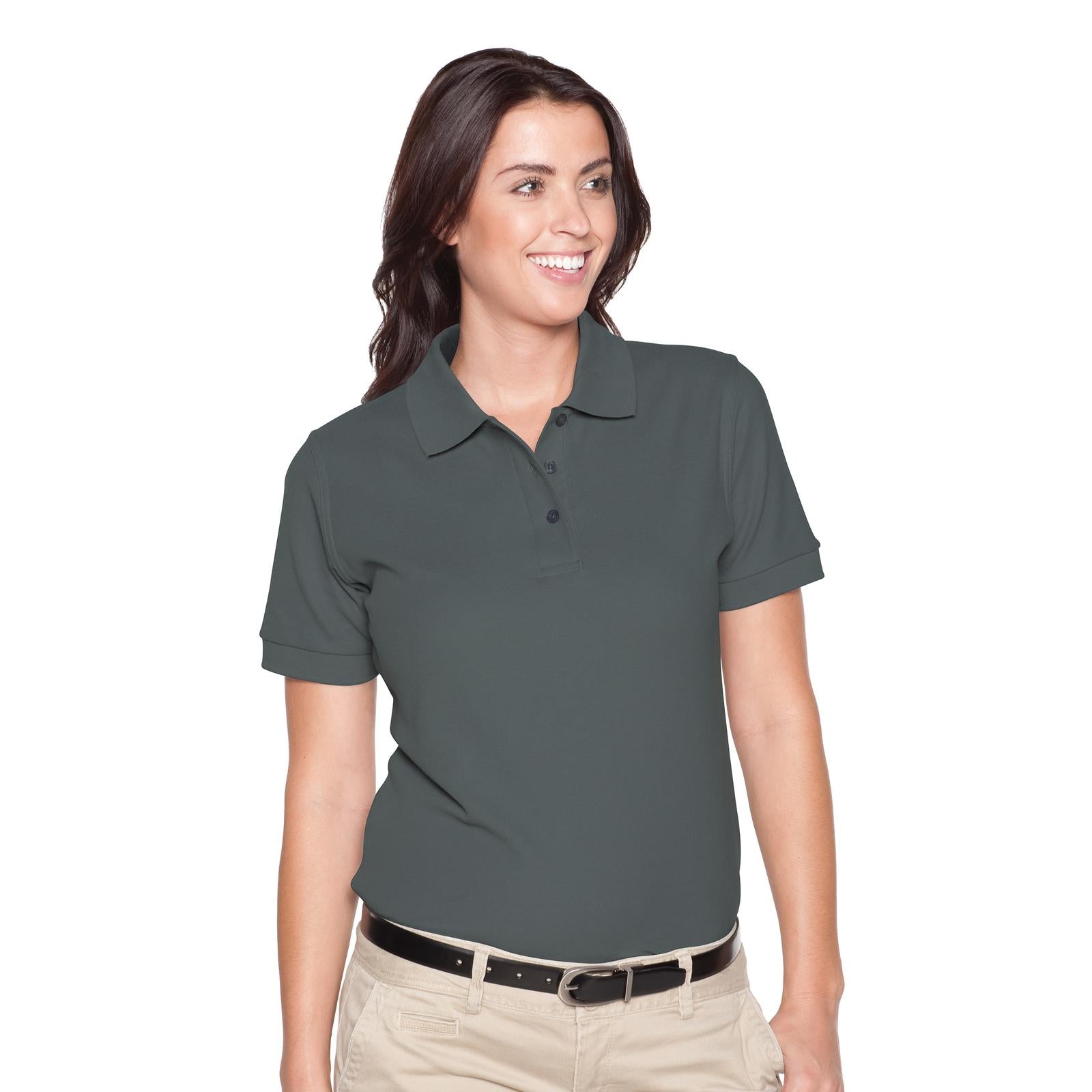 Front View of 025 - Char. Gray OTTO Ladies' Premium Sport Shirt