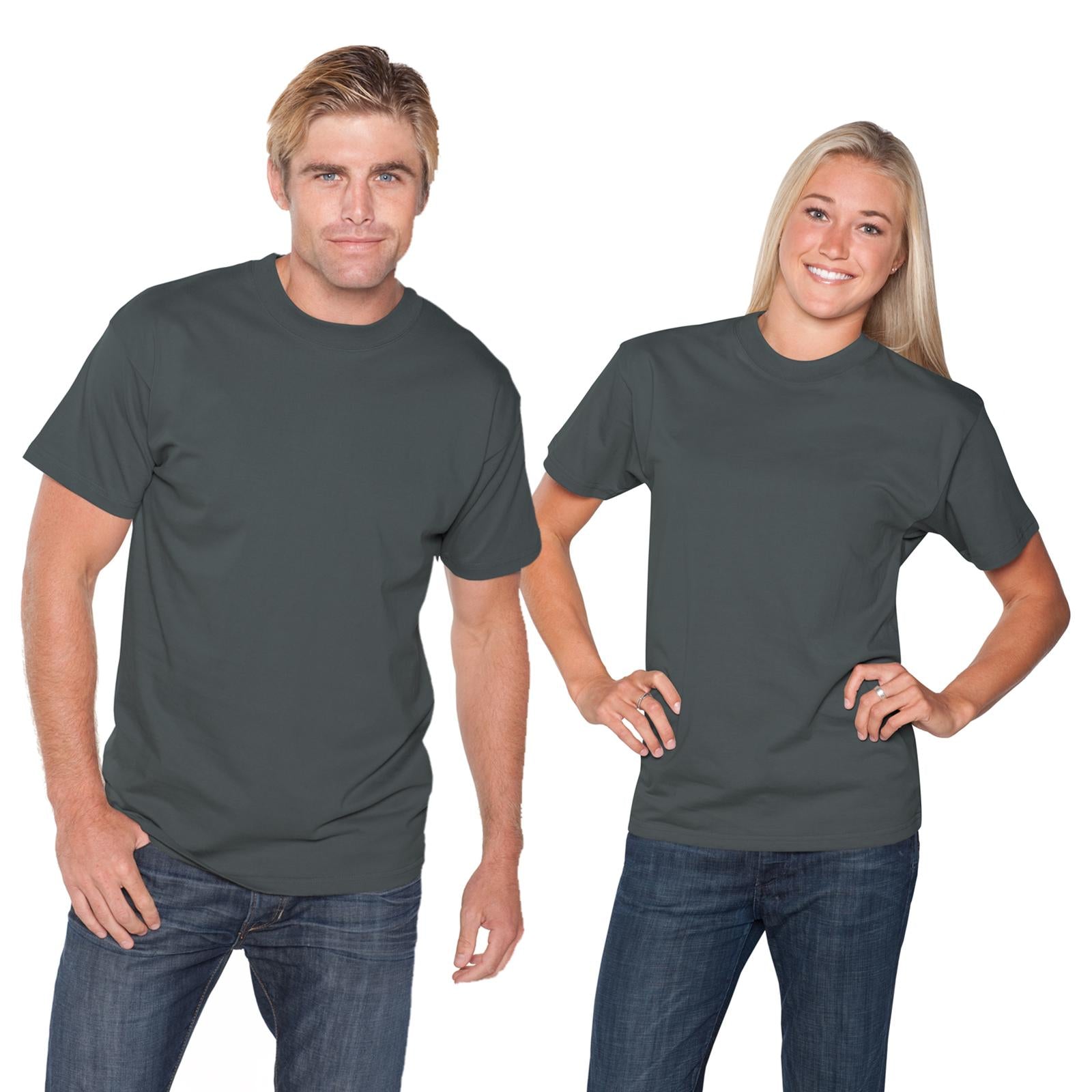 Front View of 025 - Char. Gray OTTO Unisex Heavyweight Comfy Tee T-Shirt