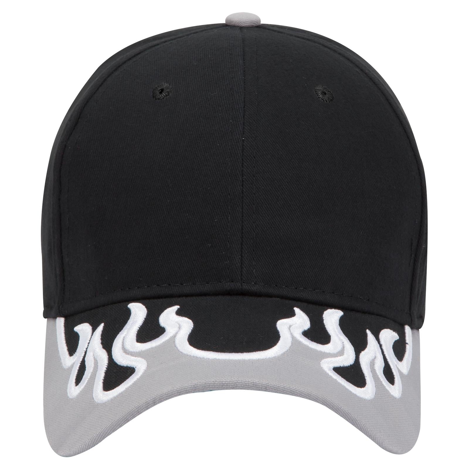 Right View of 031416C - Blk/Gry/Wht OTTO CAP 6 Panel Low Profile Baseball Cap
