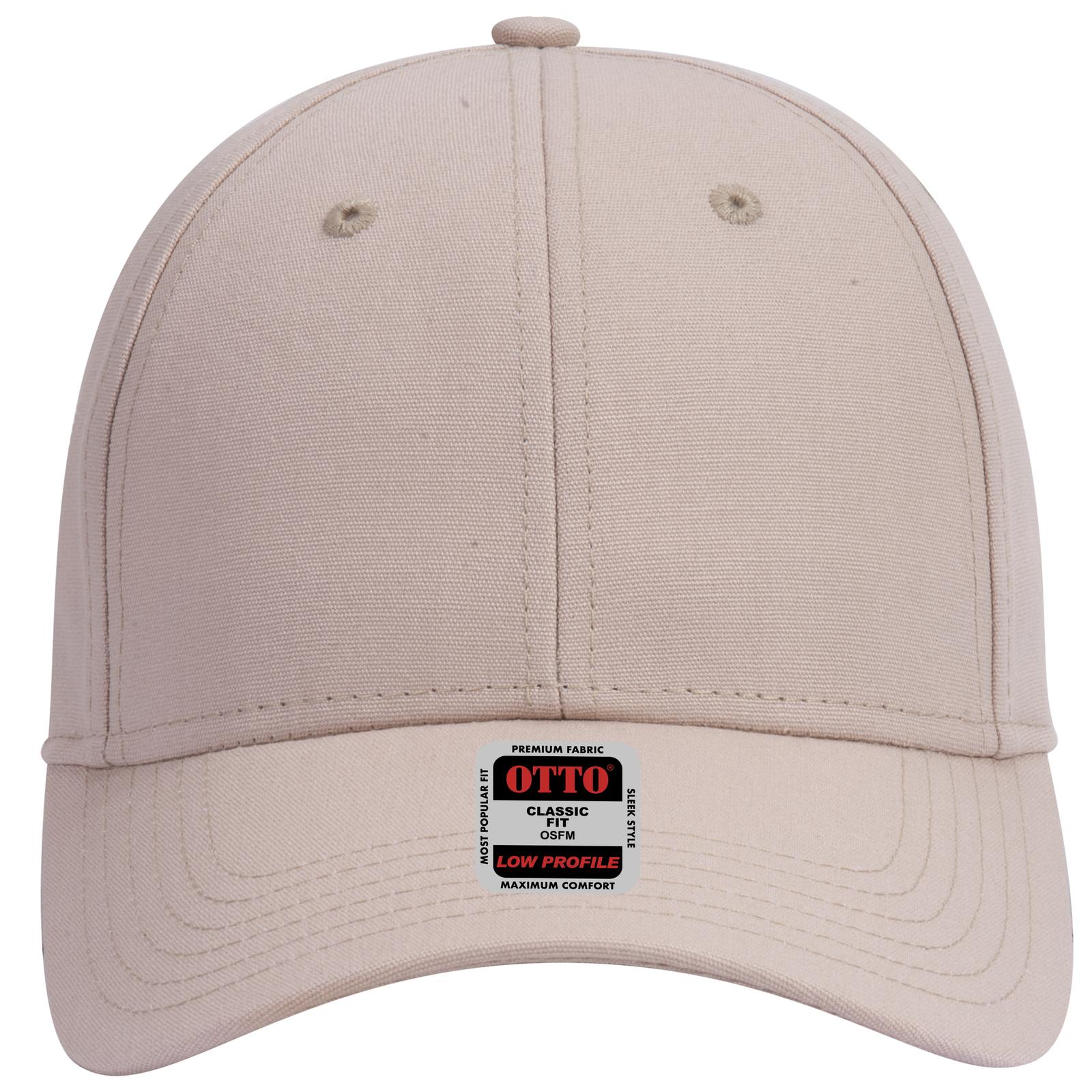 Right View of 032 - Khaki OTTO CAP 6 Panel Low Profile Baseball Cap