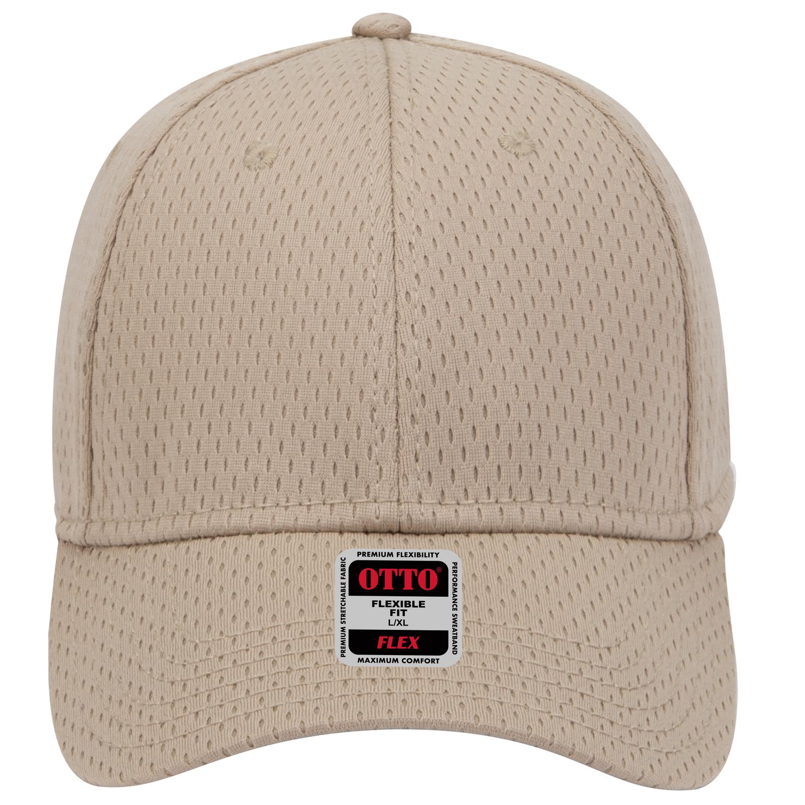 Right View of 032 - Khaki OTTO CAP "OTTO FLEX" Fitted 6 Panel Low Profile Baseball Cap
