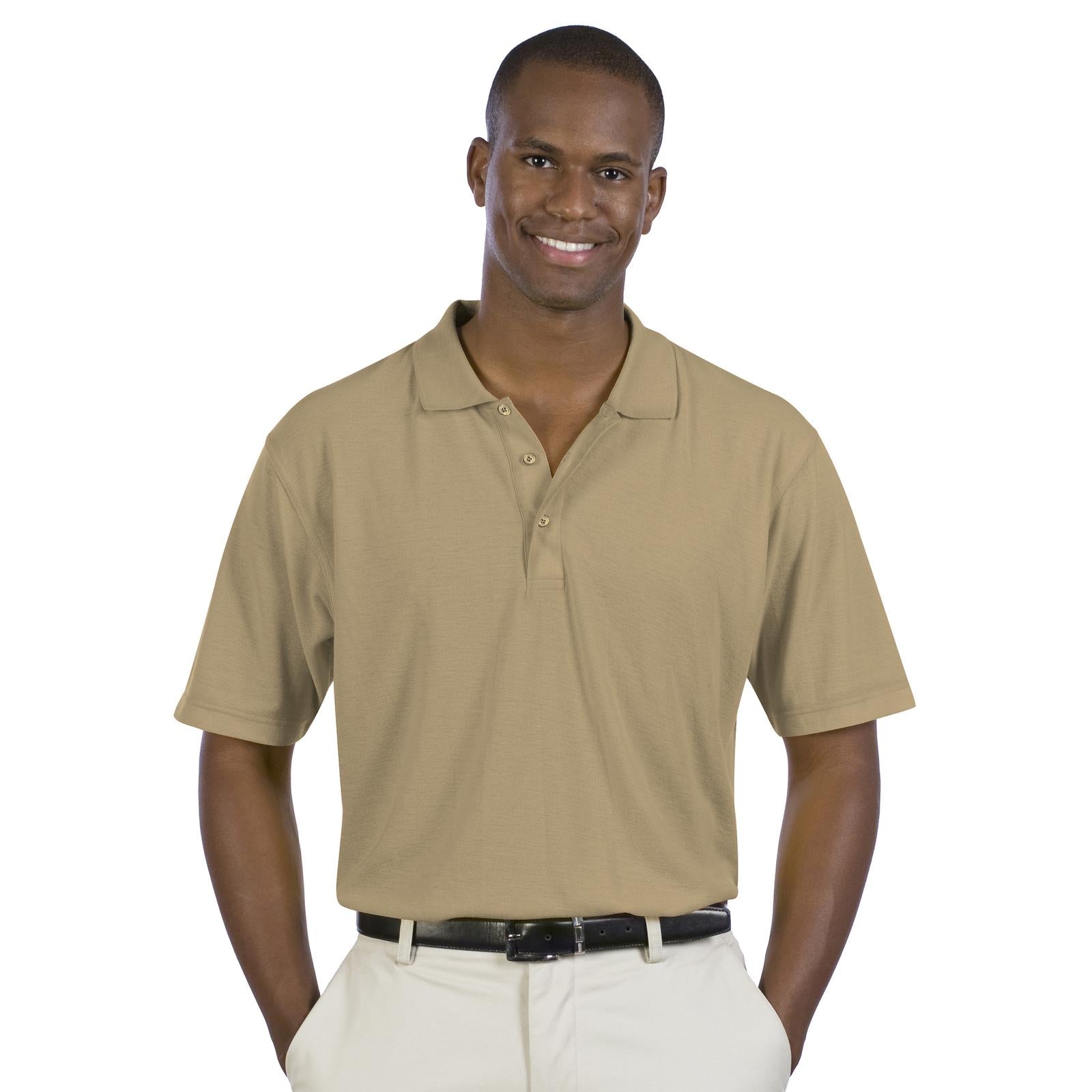 Front View of 032 - Khaki OTTO Men's Comfortable Sport Shirt