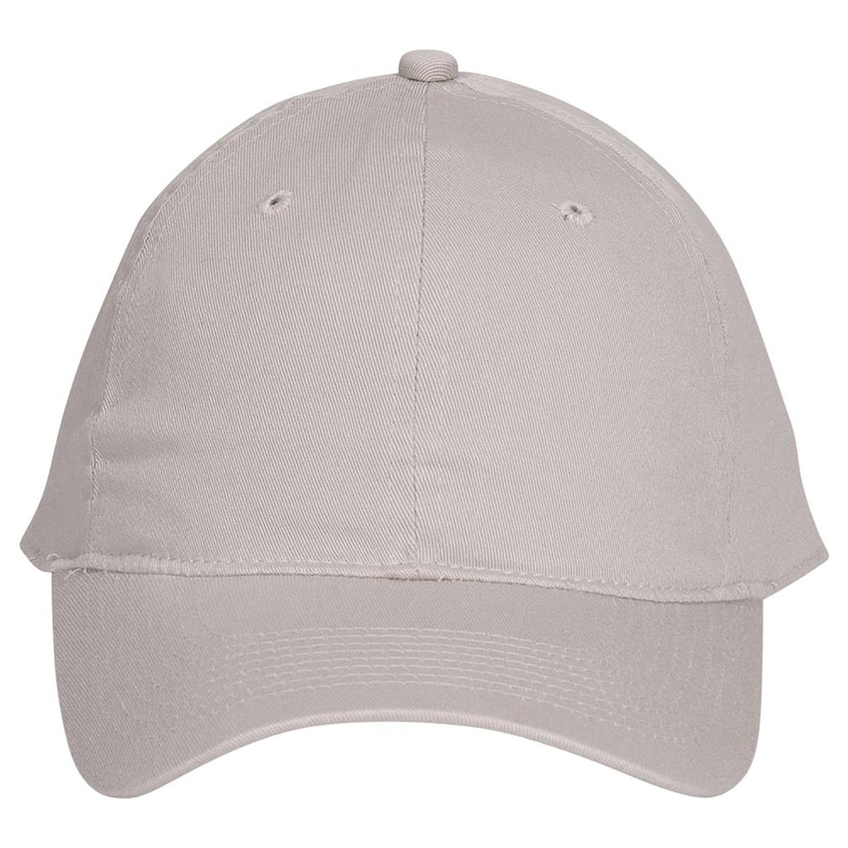 Front View of 035 - Stone Gray OTTO CAP "OTTO FLEX" Fitted 6 Panel Low Profile Dad Hat