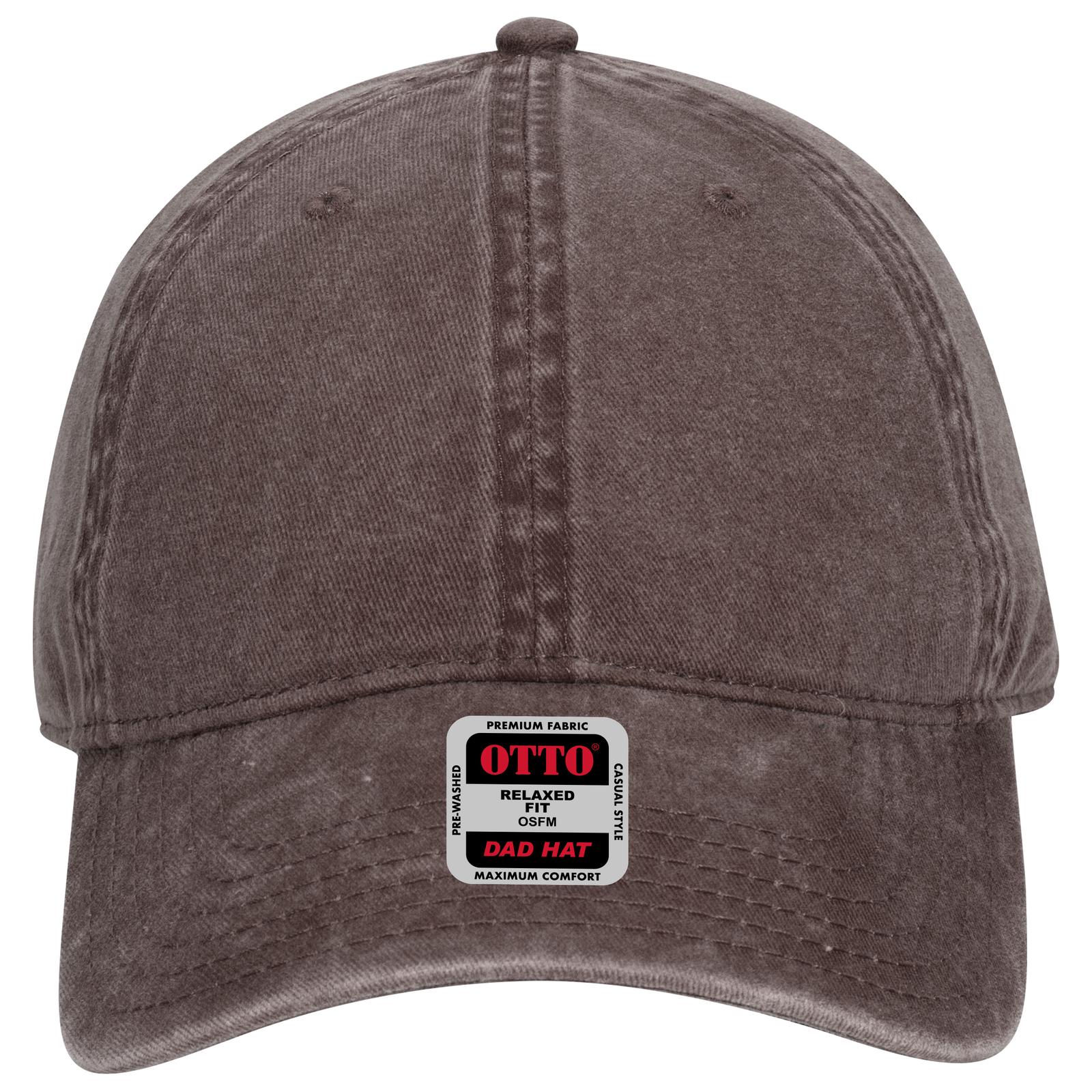 Right View of 039 - Dk. Brown OTTO CAP 6 Panel Low Profile Dad Hat