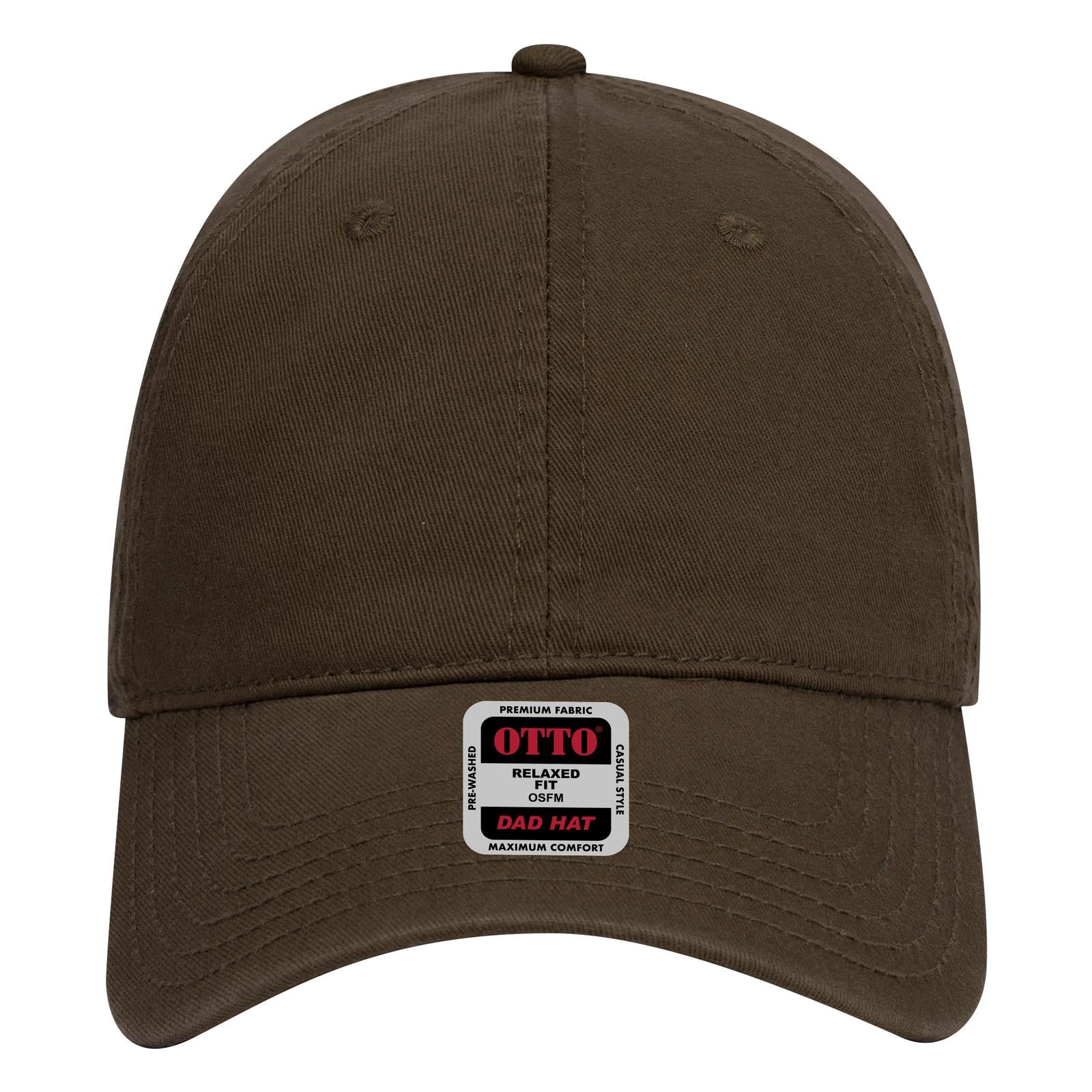 Right View of 039 - Dk. Brown OTTO CAP 6 Panel Low Profile Dad Hat
