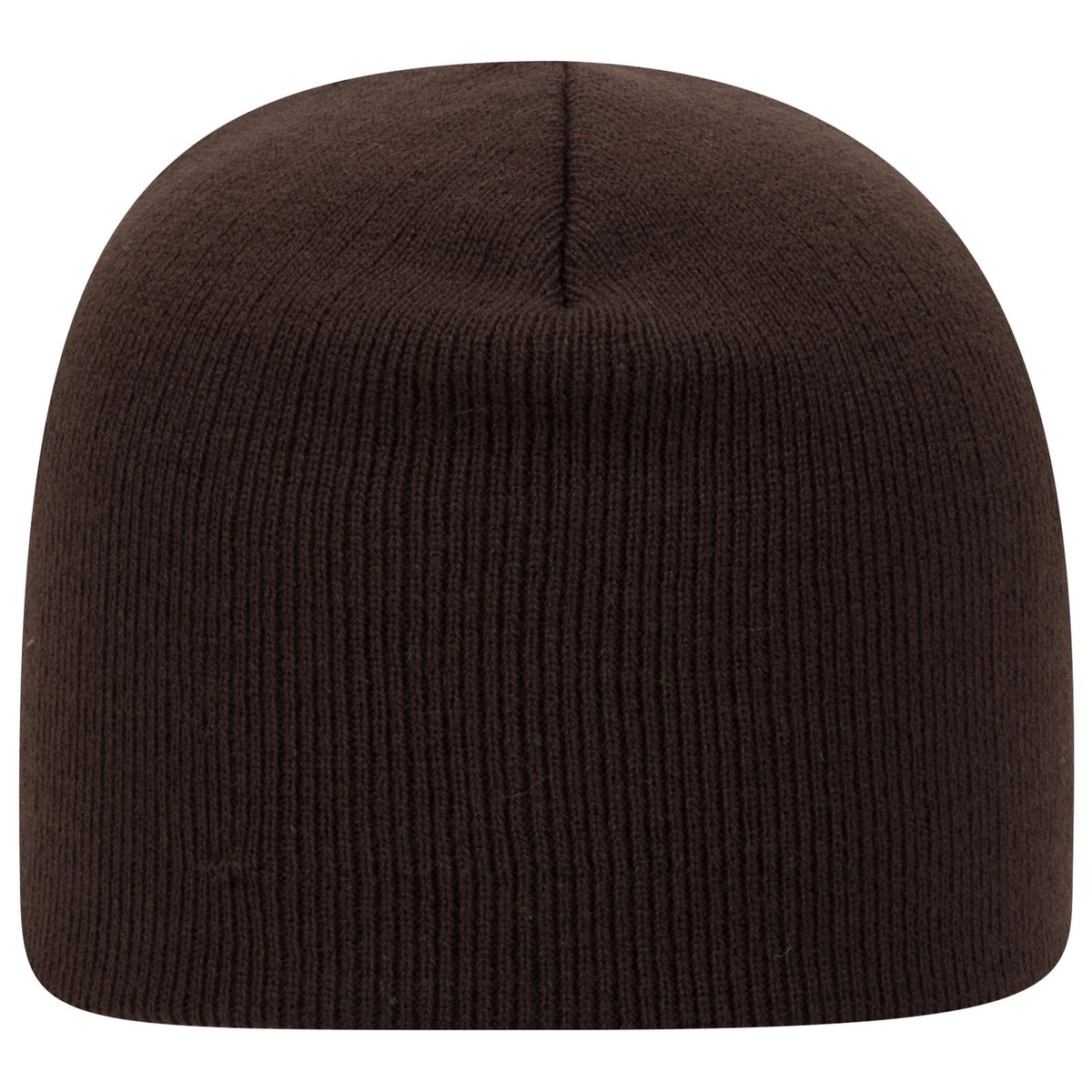 Front View of 039 - Dk. Brown OTTO CAP 8" Classic Knit Beanie