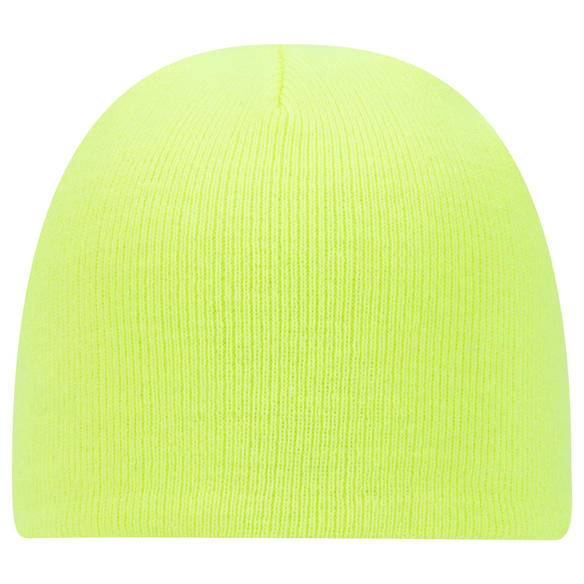 Front View of 040 - N. Yellow OTTO CAP 8" Classic Knit Beanie
