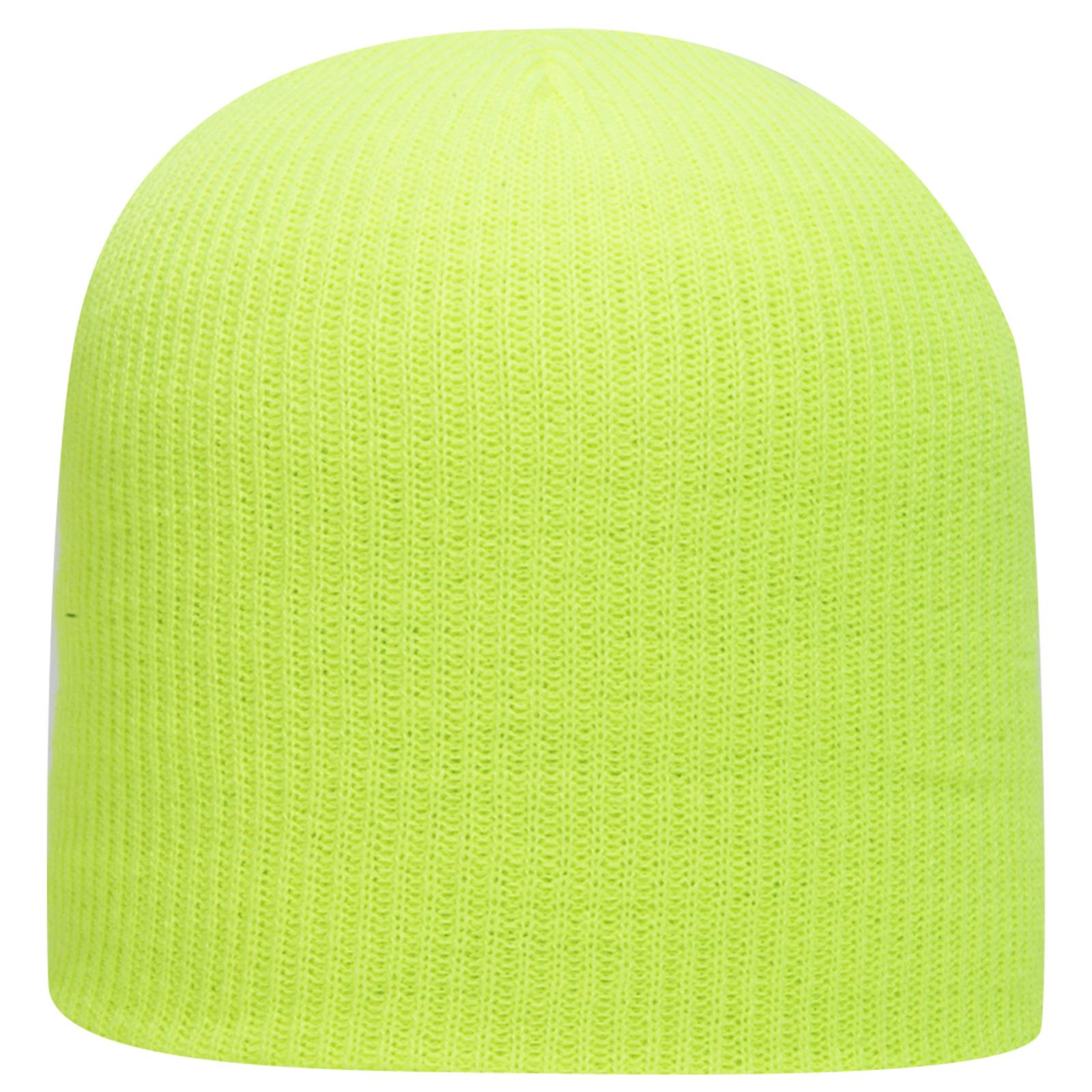Front View of 040 - N. Yellow OTTO CAP 9 1/2" Premium Rib Knit Beanie