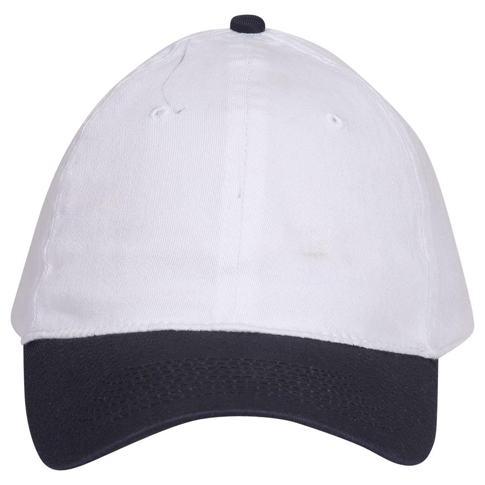 Right View of 0416 - Nvy/Wht OTTO CAP "OTTO FLEX" Fitted 6 Panel Low Profile Dad Hat