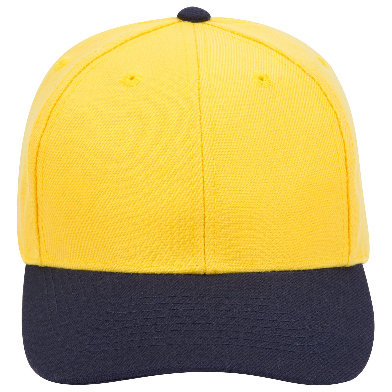 Right View of 0420 - Nvy/Yel OTTO CAP 6 Panel Low Profile Baseball Cap