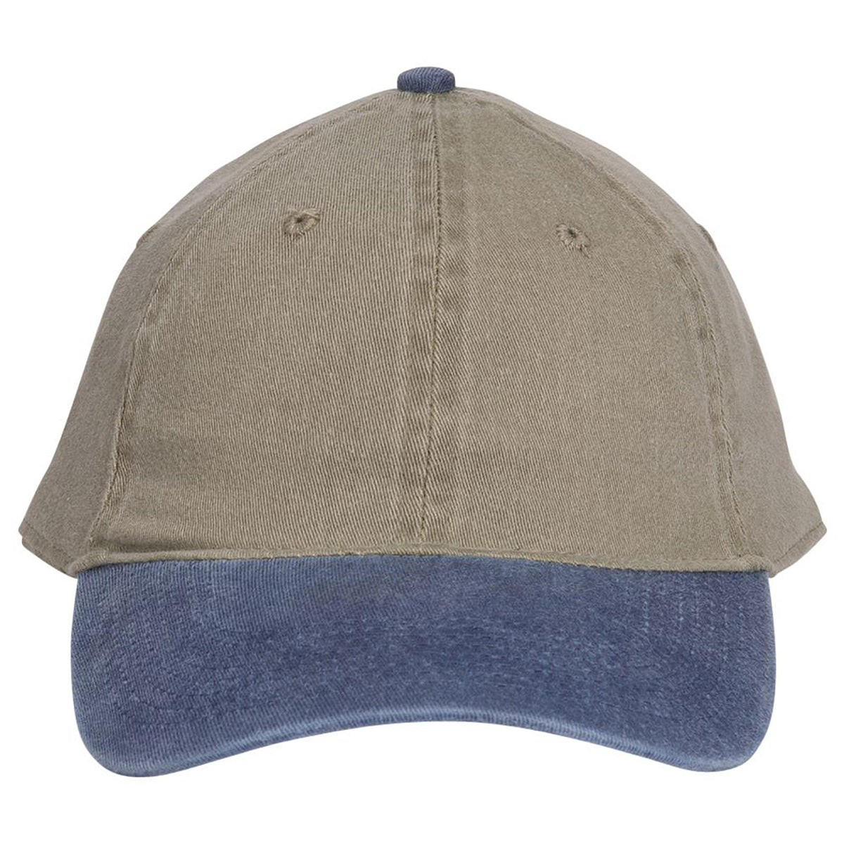 Front View of 0432 - Nvy/Kha OTTO CAP "OTTO FLEX" Fitted 6 Panel Low Profile Dad Hat