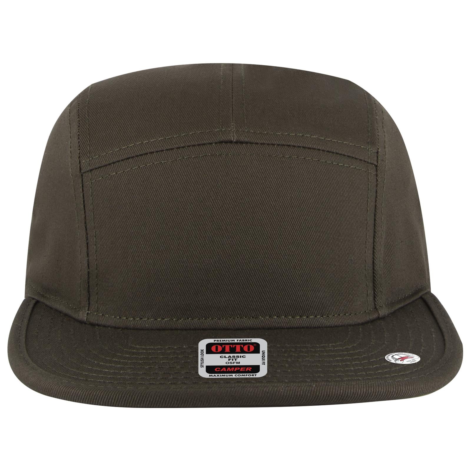 Right View of 046 - Dk. Ol. Green OTTO CAP 5 Panel Camper Hat