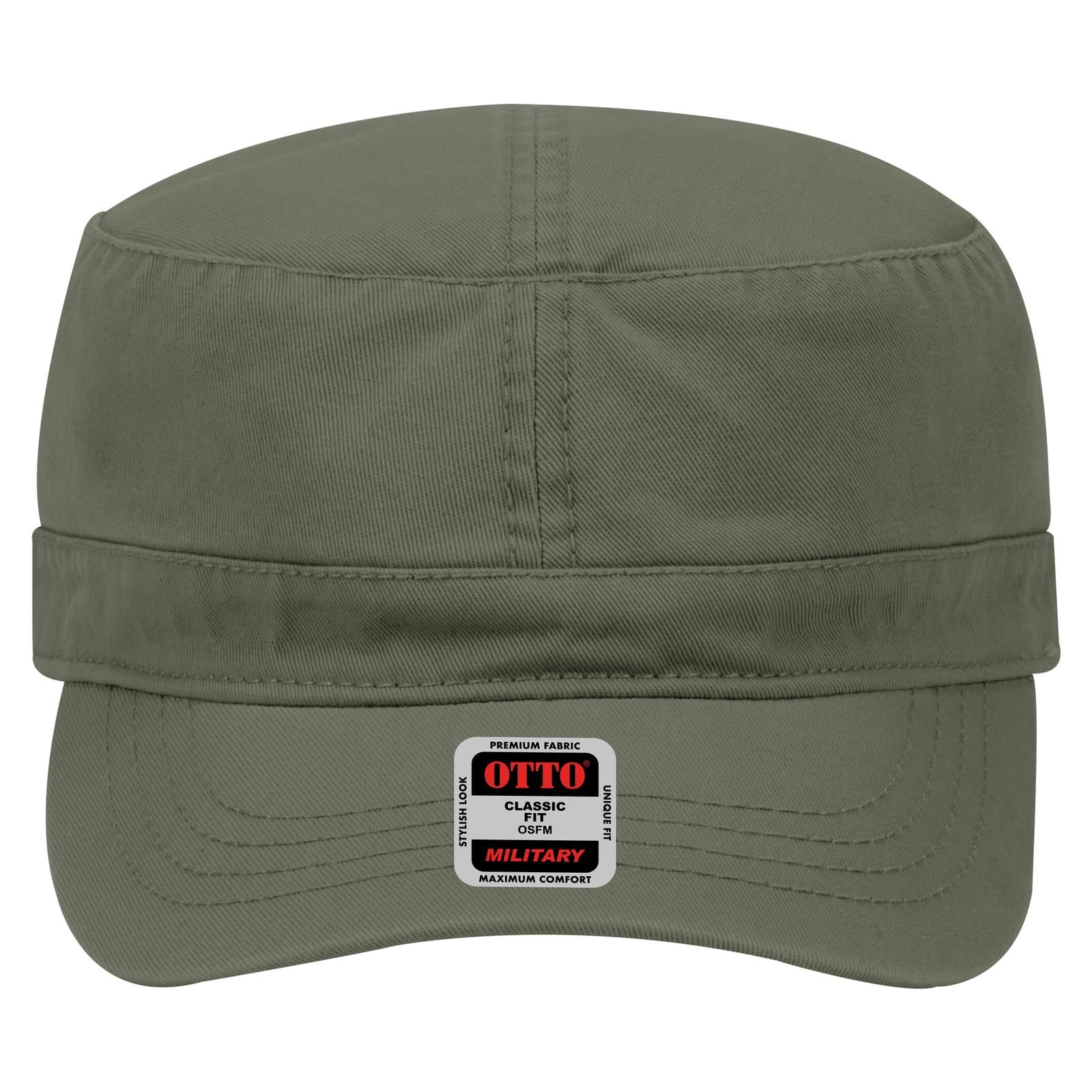 Right View of 046 - Dk. Ol. Green OTTO CAP Military Hat
