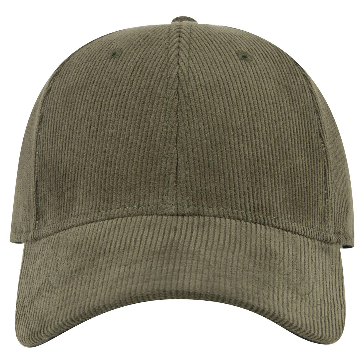 Front View of 046B - Dk Ol Grn OTTO CAP 6 Panel Low Profile Baseball Cap