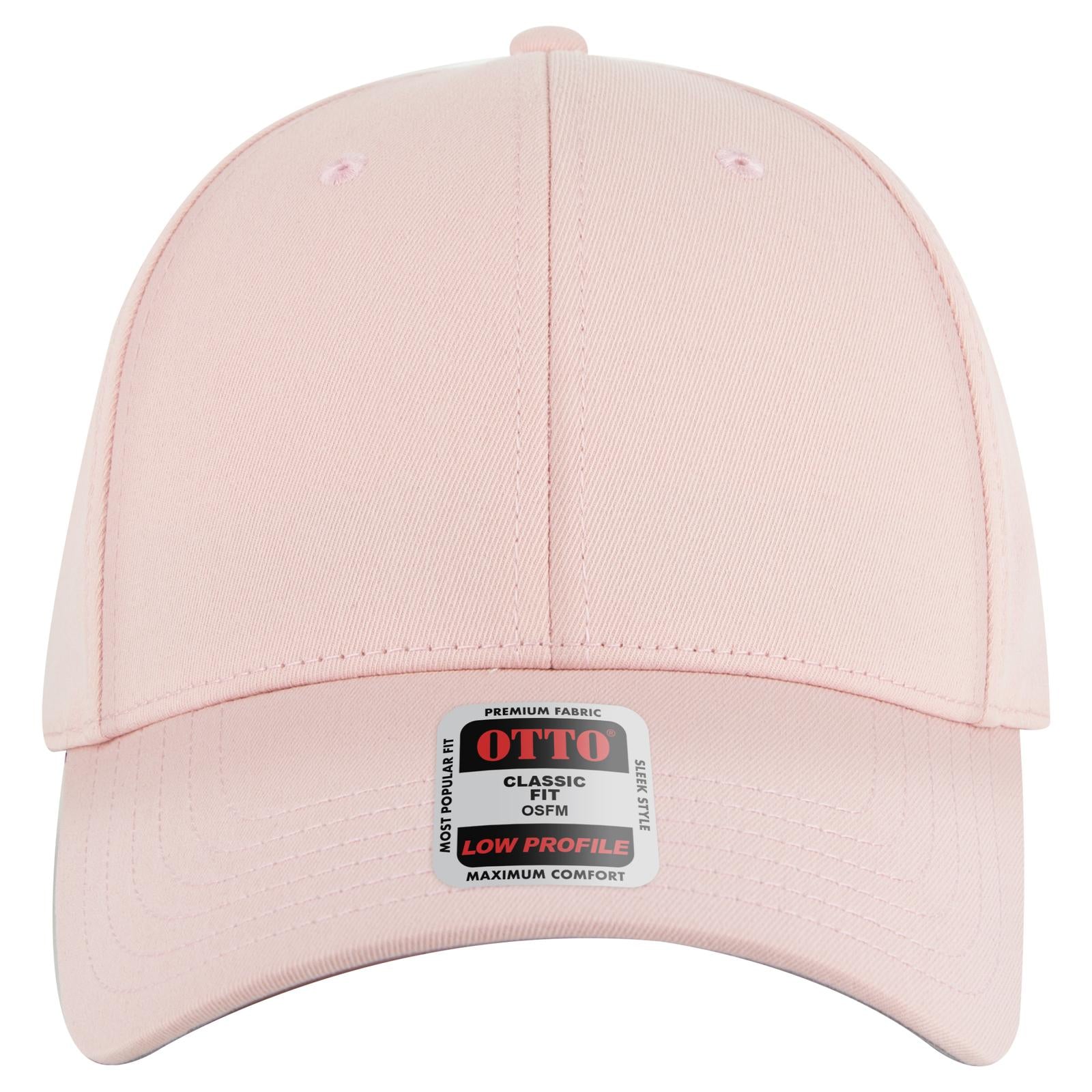 Right View of 050 - Pink OTTO CAP 6 Panel Low Profile Baseball Cap
