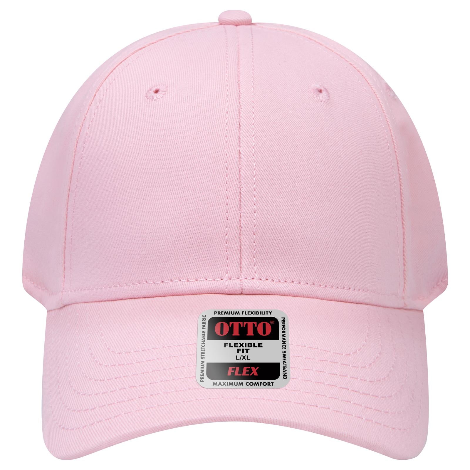 Right View of 050 - Pink OTTO CAP "OTTO FLEX" Fitted 6 Panel Low Profile Baseball Cap