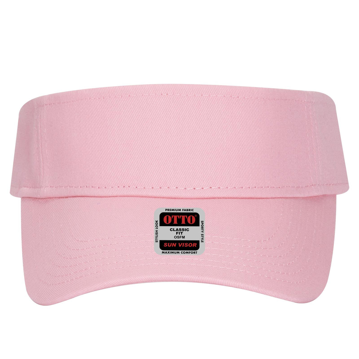Front View of 050 - Pink OTTO CAP Sun Visor