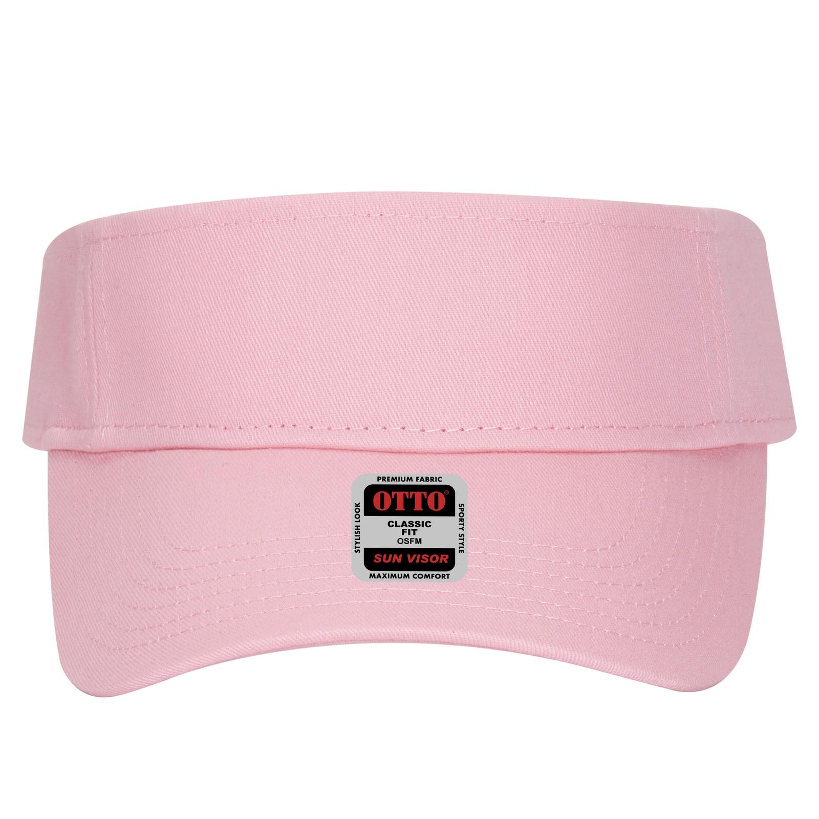Front View of 050 - Pink OTTO CAP Sun Visor