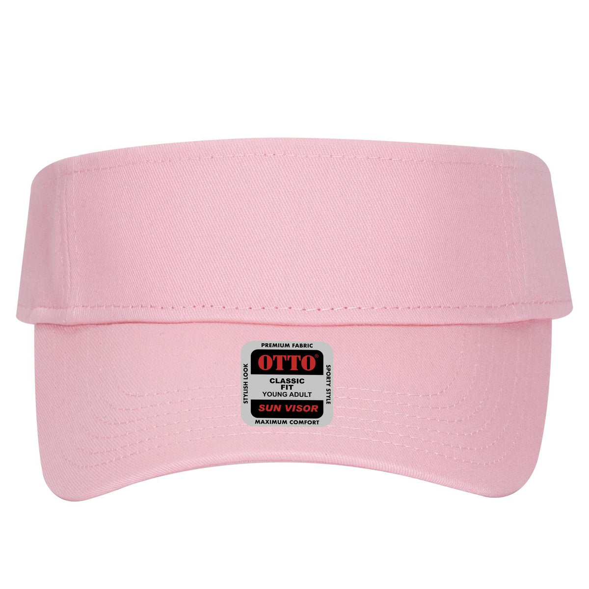 Front View of 050 - Pink OTTO CAP Sun Visor