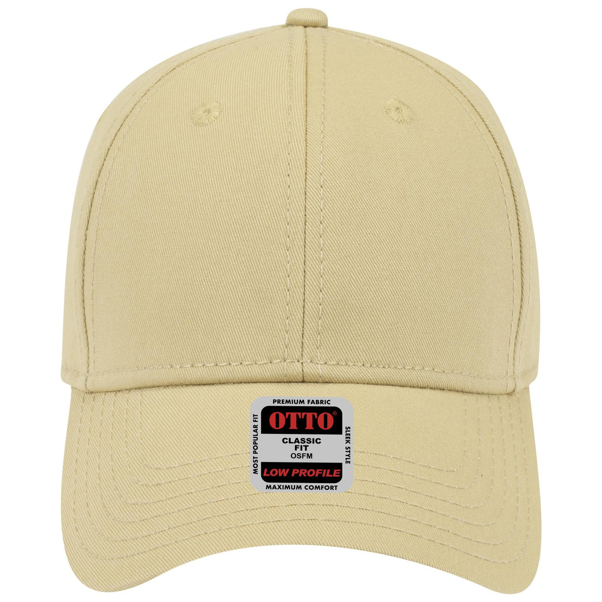 Front View of 054 - Vegas Gold OTTO CAP 6 Panel Low Profile Baseball Cap