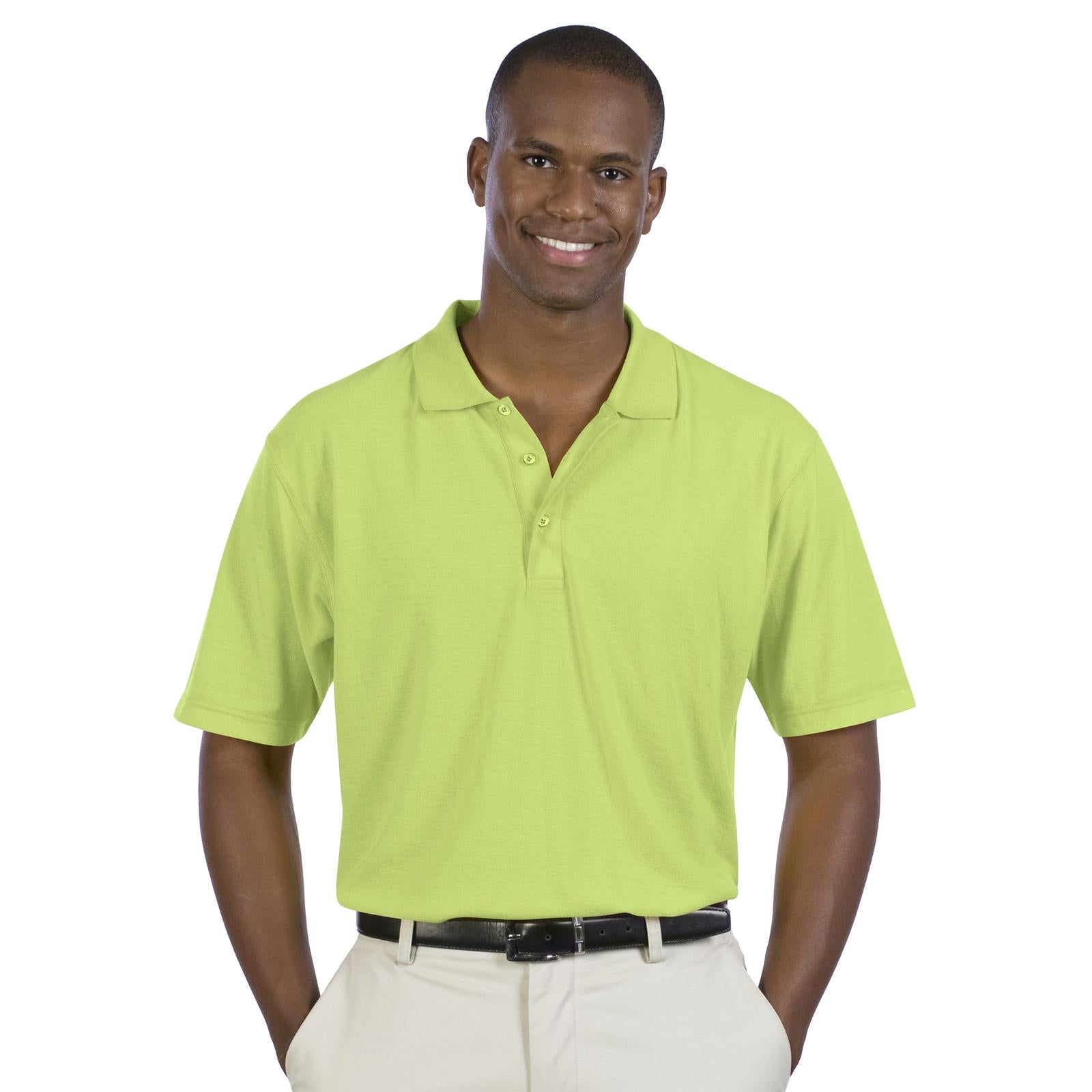Front View of 066 - Lime OTTO Men's Comfortable Sport Shirt