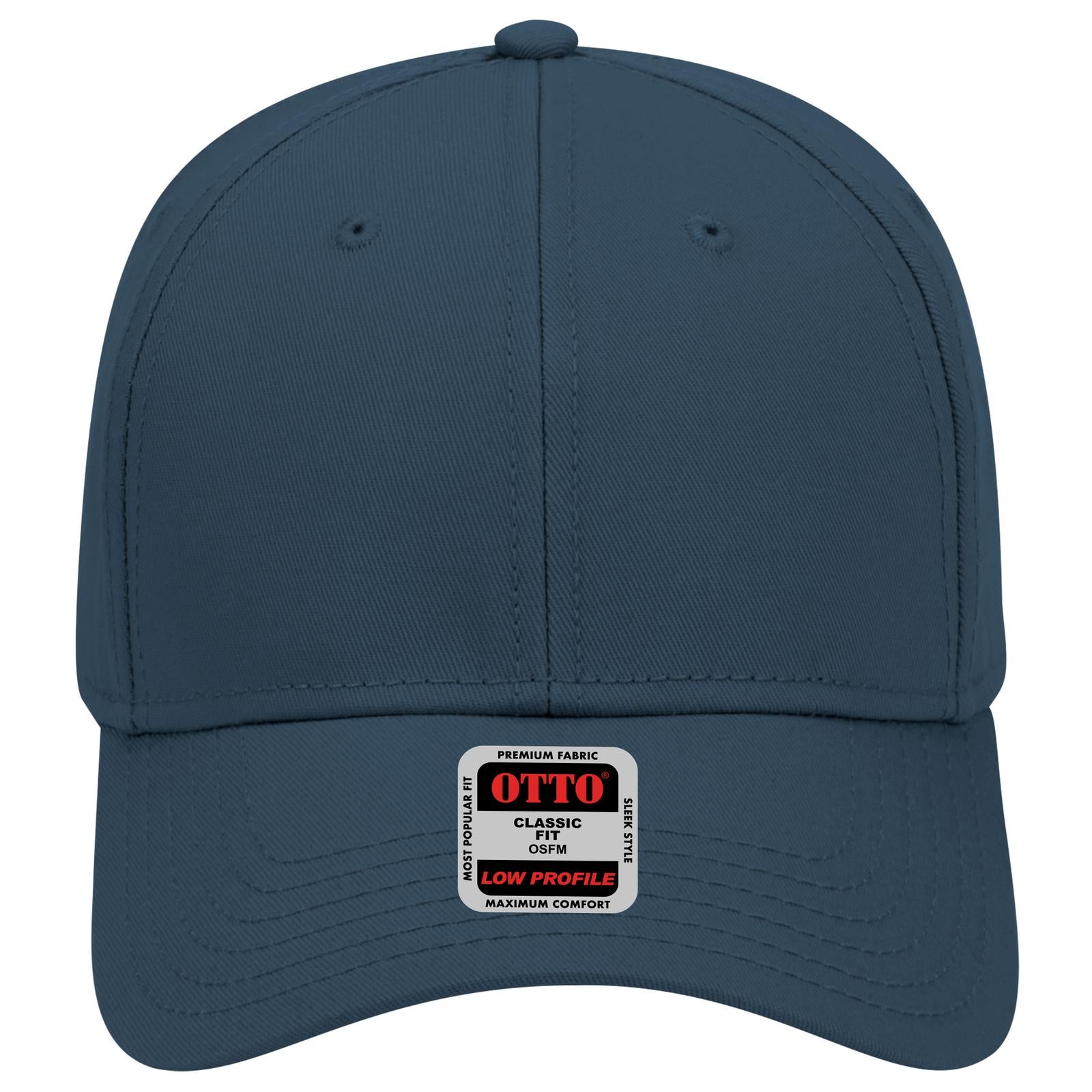 Right View of 067 - Navy Blue OTTO CAP 6 Panel Low Profile Baseball Cap