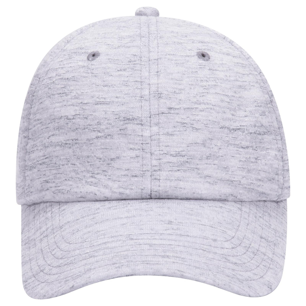 Front View of 074 - Heath. Gray OTTO CAP 6 Panel Low Profile Baseball Cap