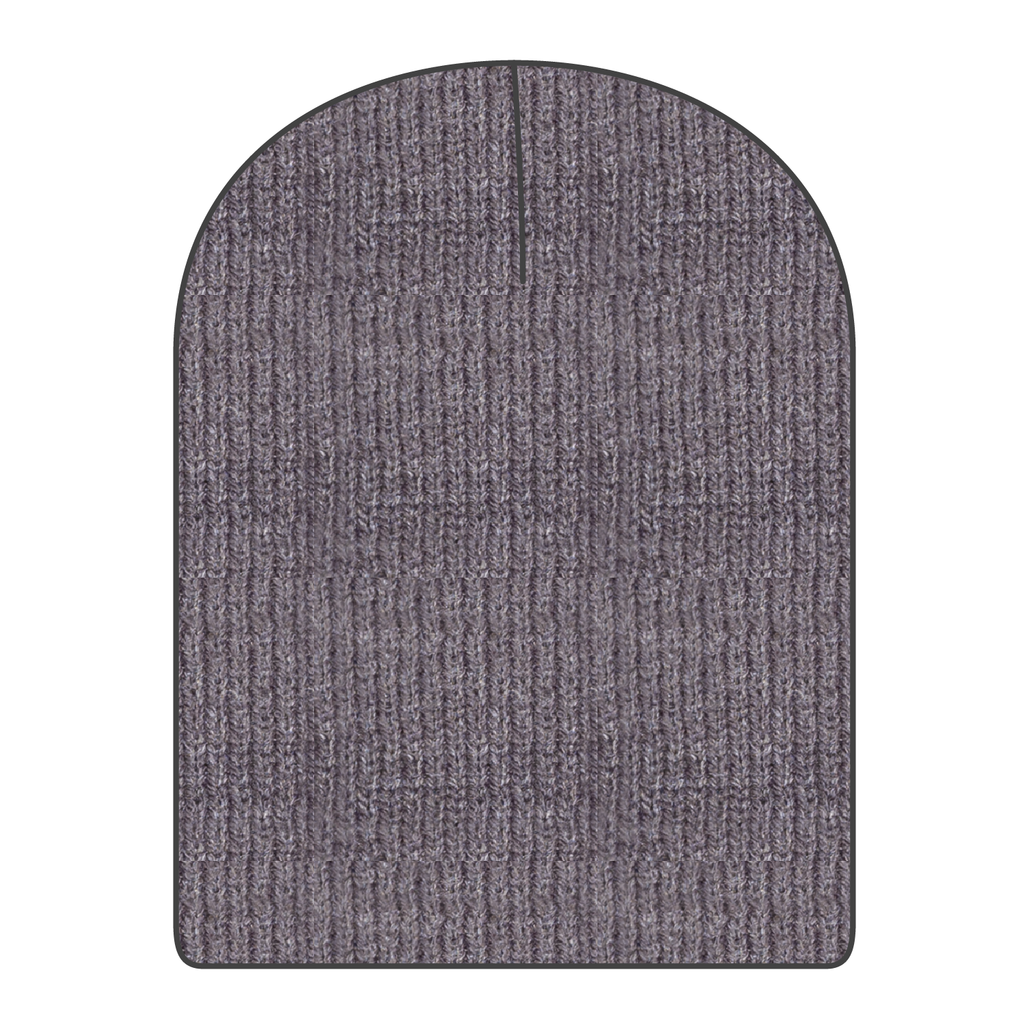 Front View of 074 - Heath. Gray OTTO CAP 9 1/2" Premium Rib Knit Beanie
