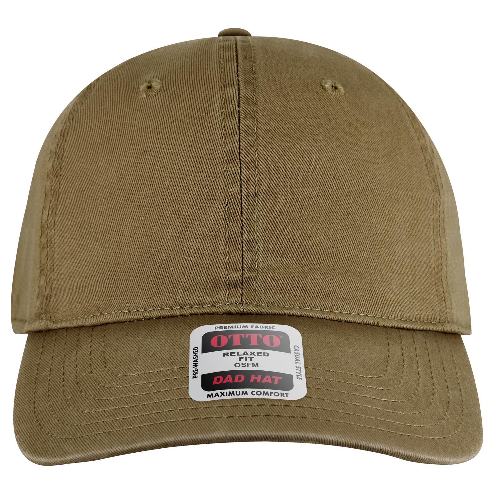 Right View of 084 - Coyote Brown OTTO CAP 6 Panel Low Profile Dad Hat