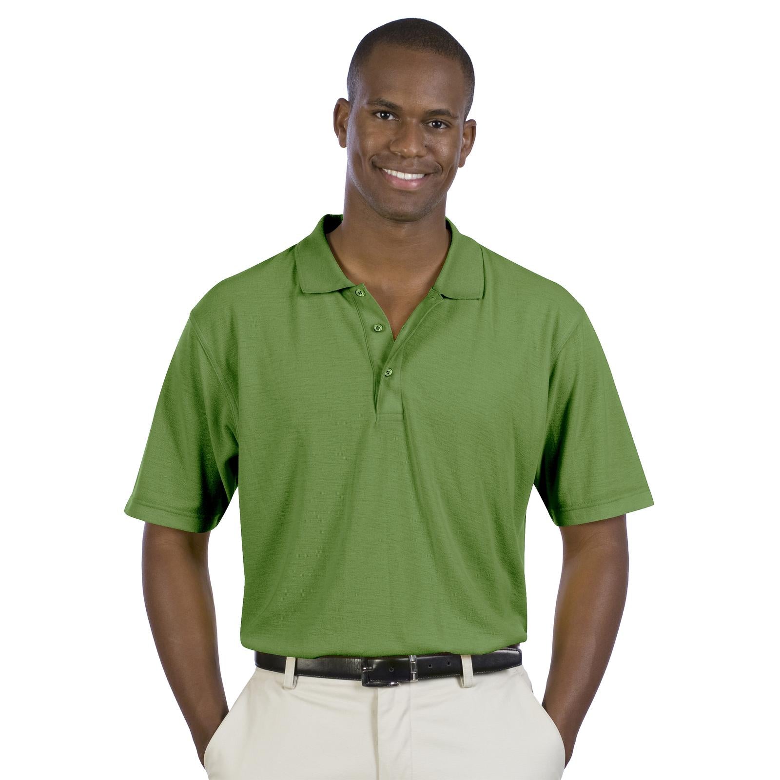 Front View of 091 - Cactus Green OTTO Men's Comfortable Sport Shirt