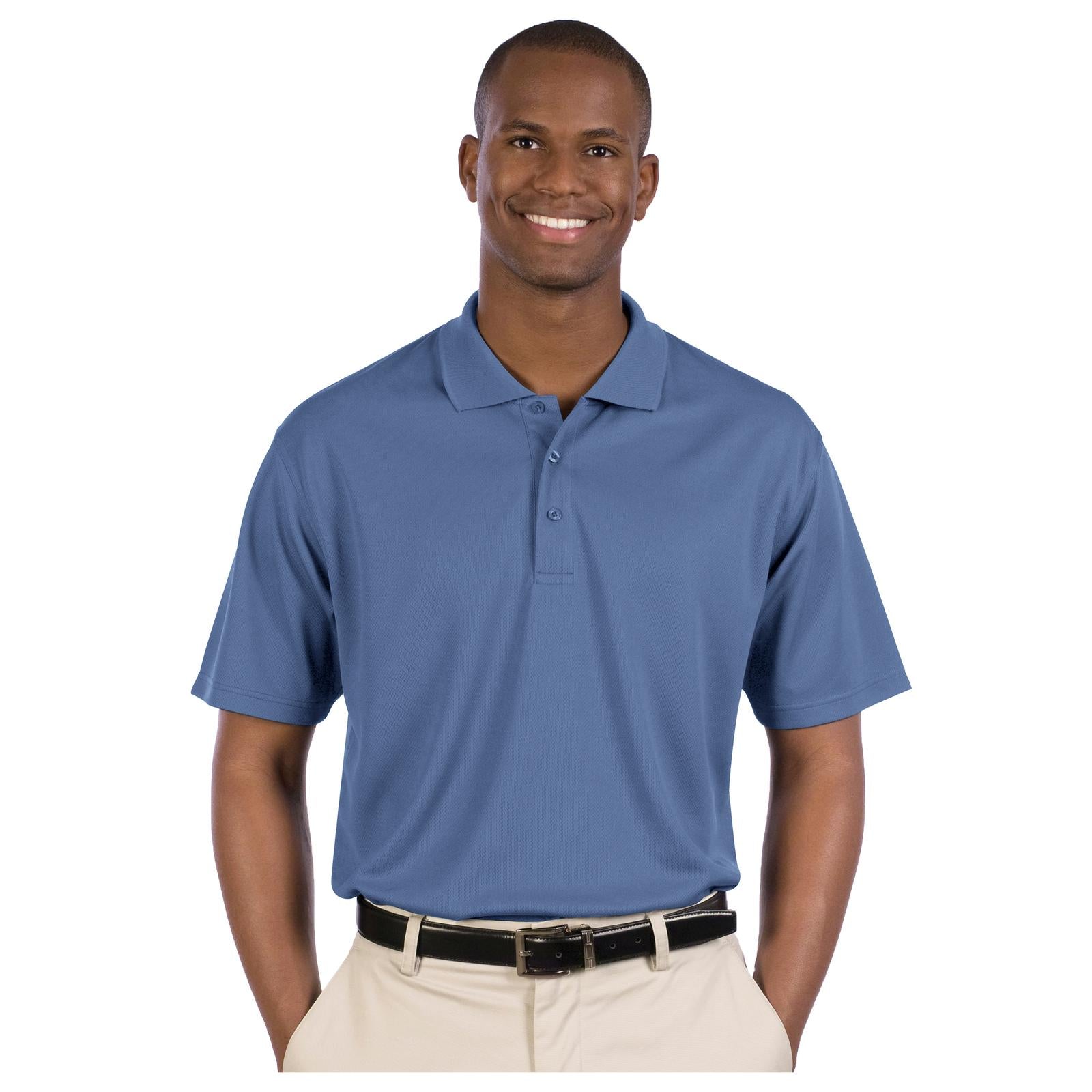 Front View of 092 - Blueberry OTTO Men's Performance Sport Shirt